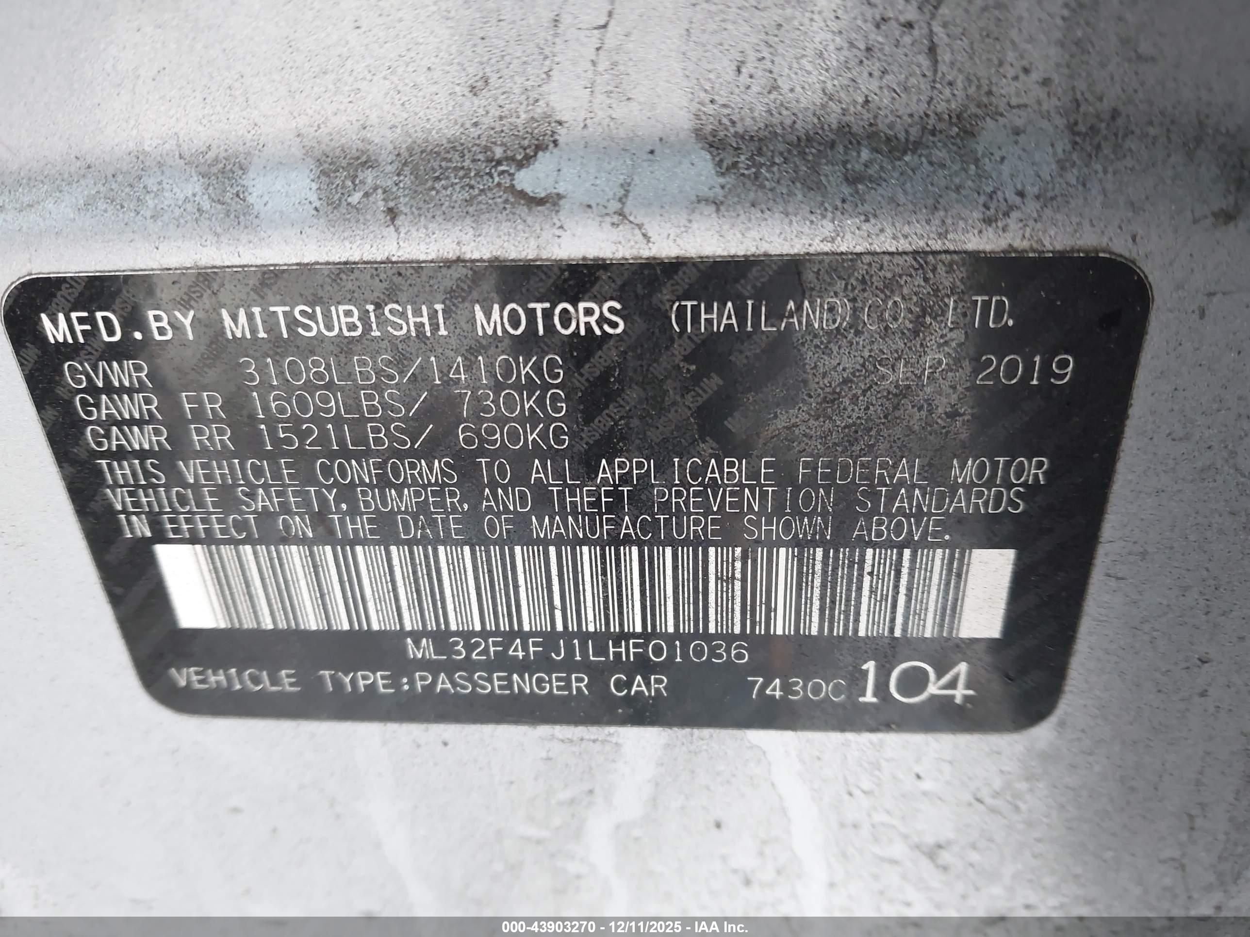 MITSUBISHI MIRAGE image 9