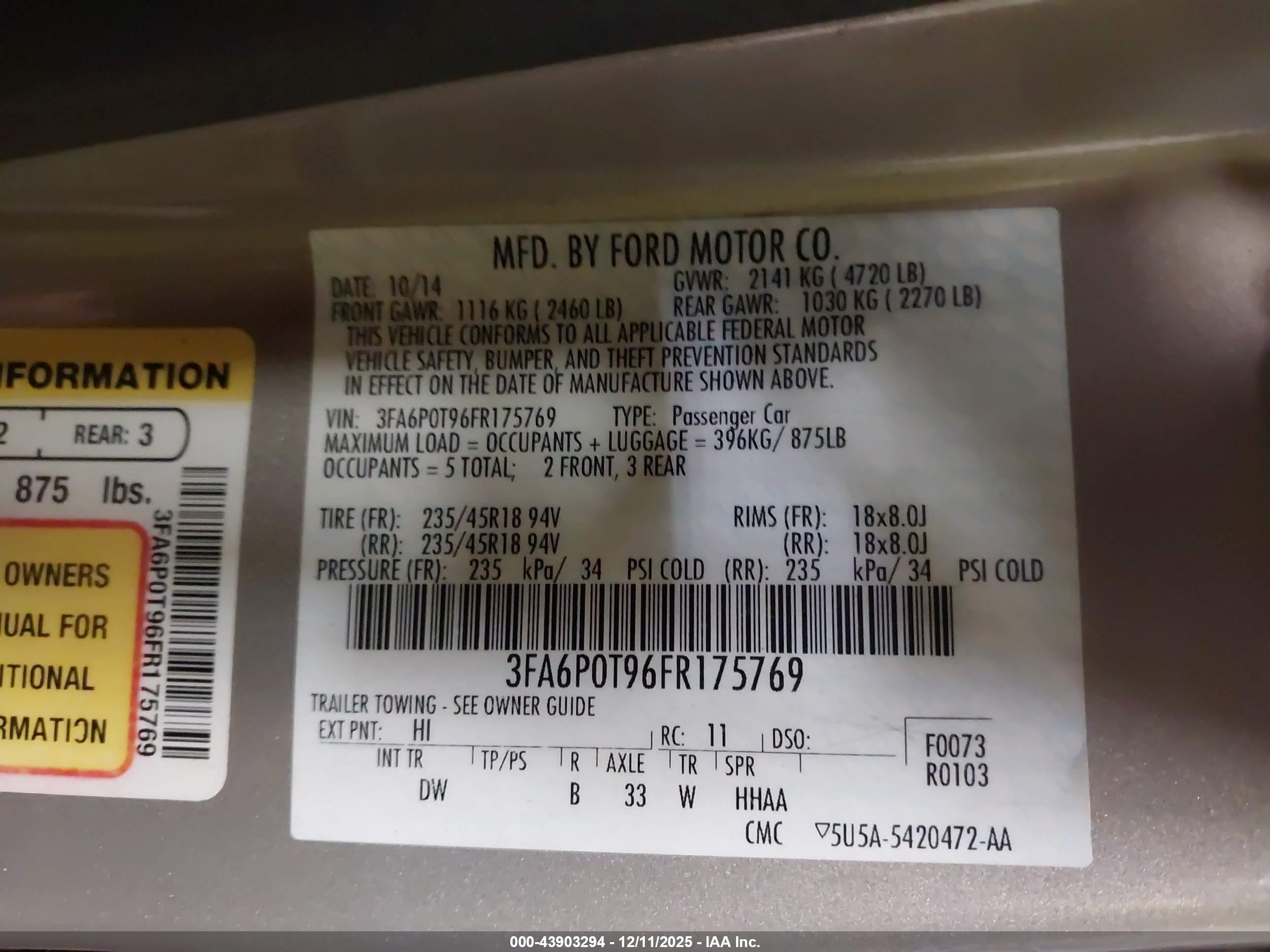 FORD FUSION image 9