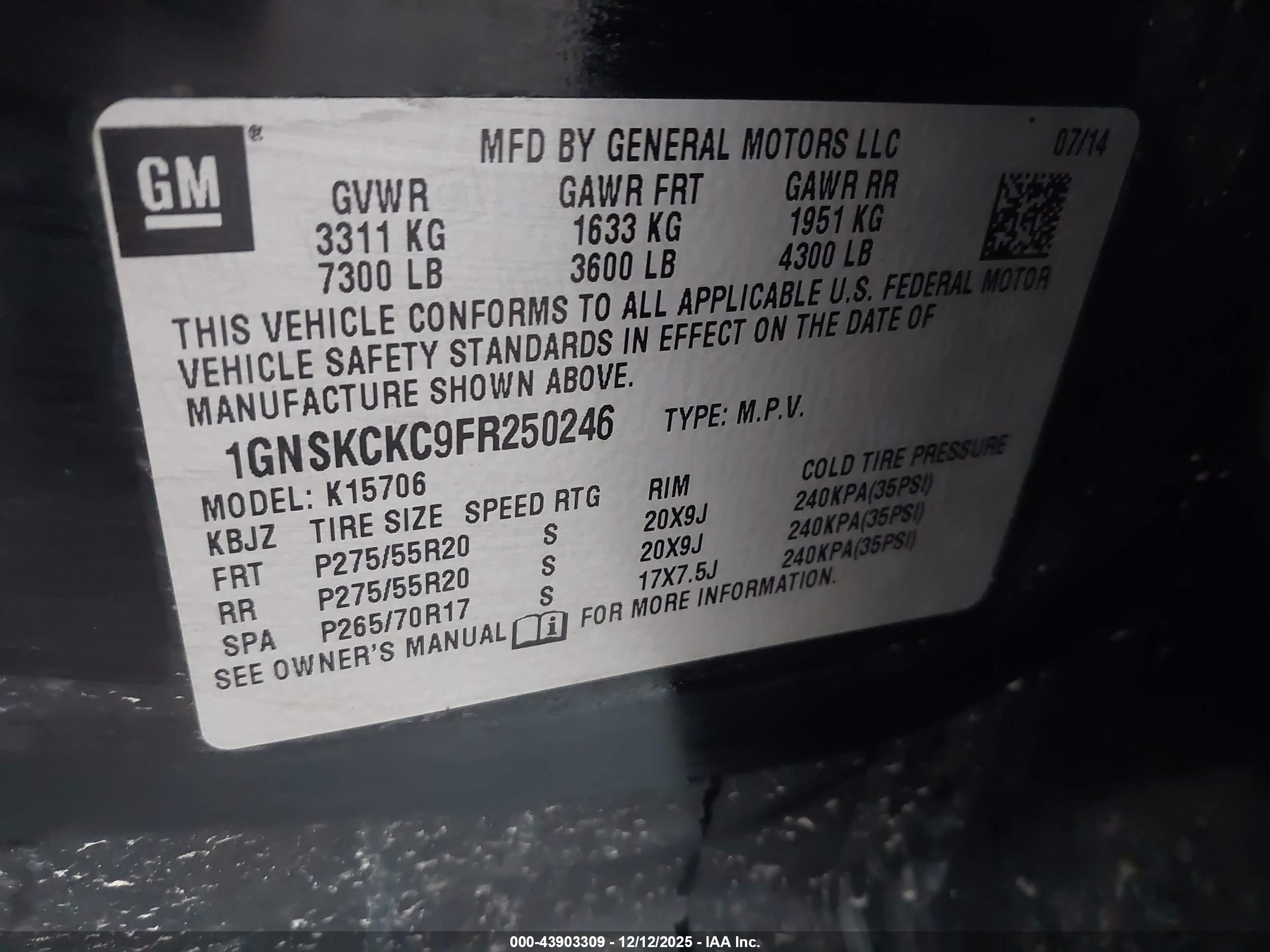 CHEVROLET TAHOE image 9