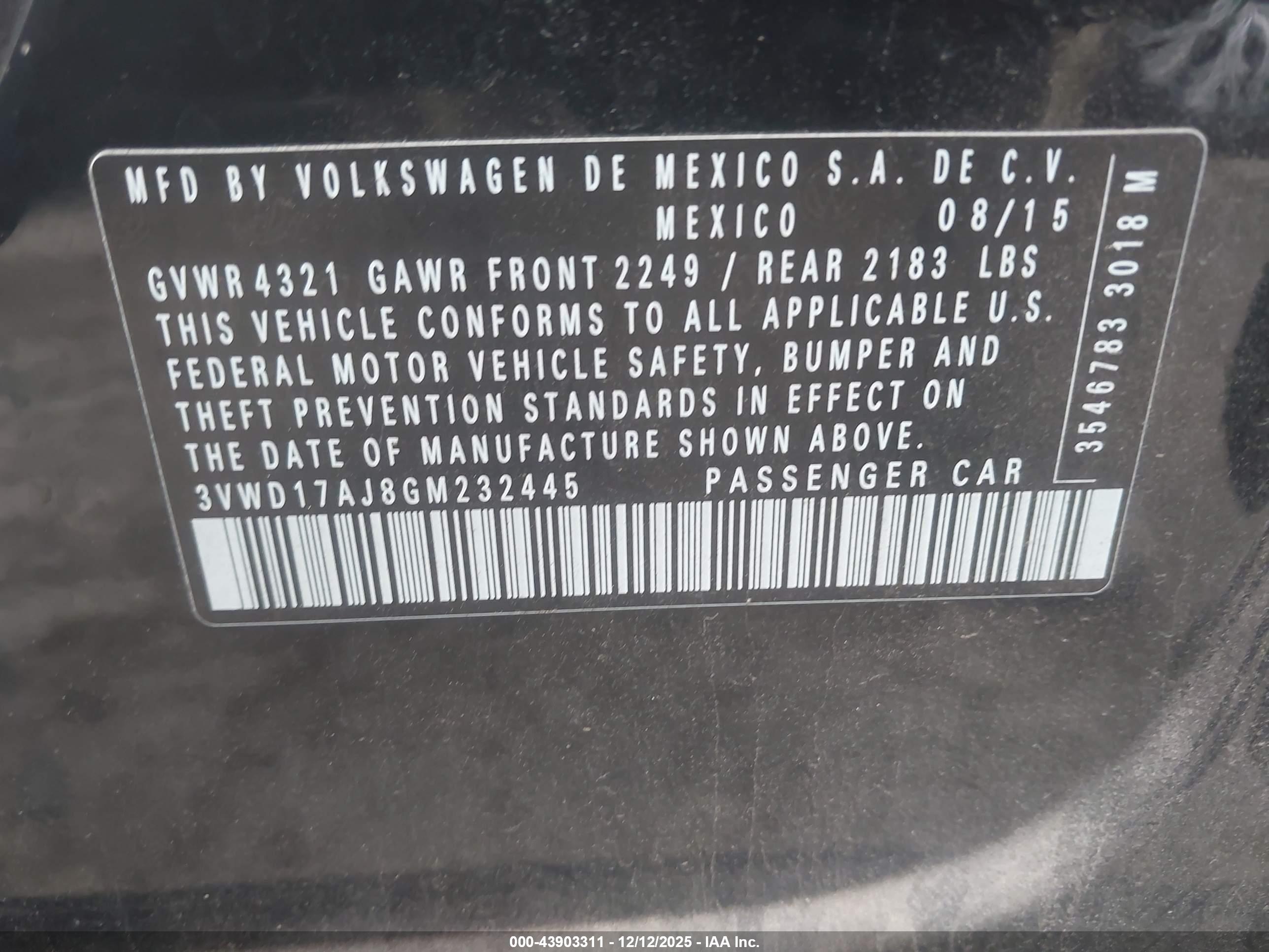 VOLKSWAGEN JETTA image 9