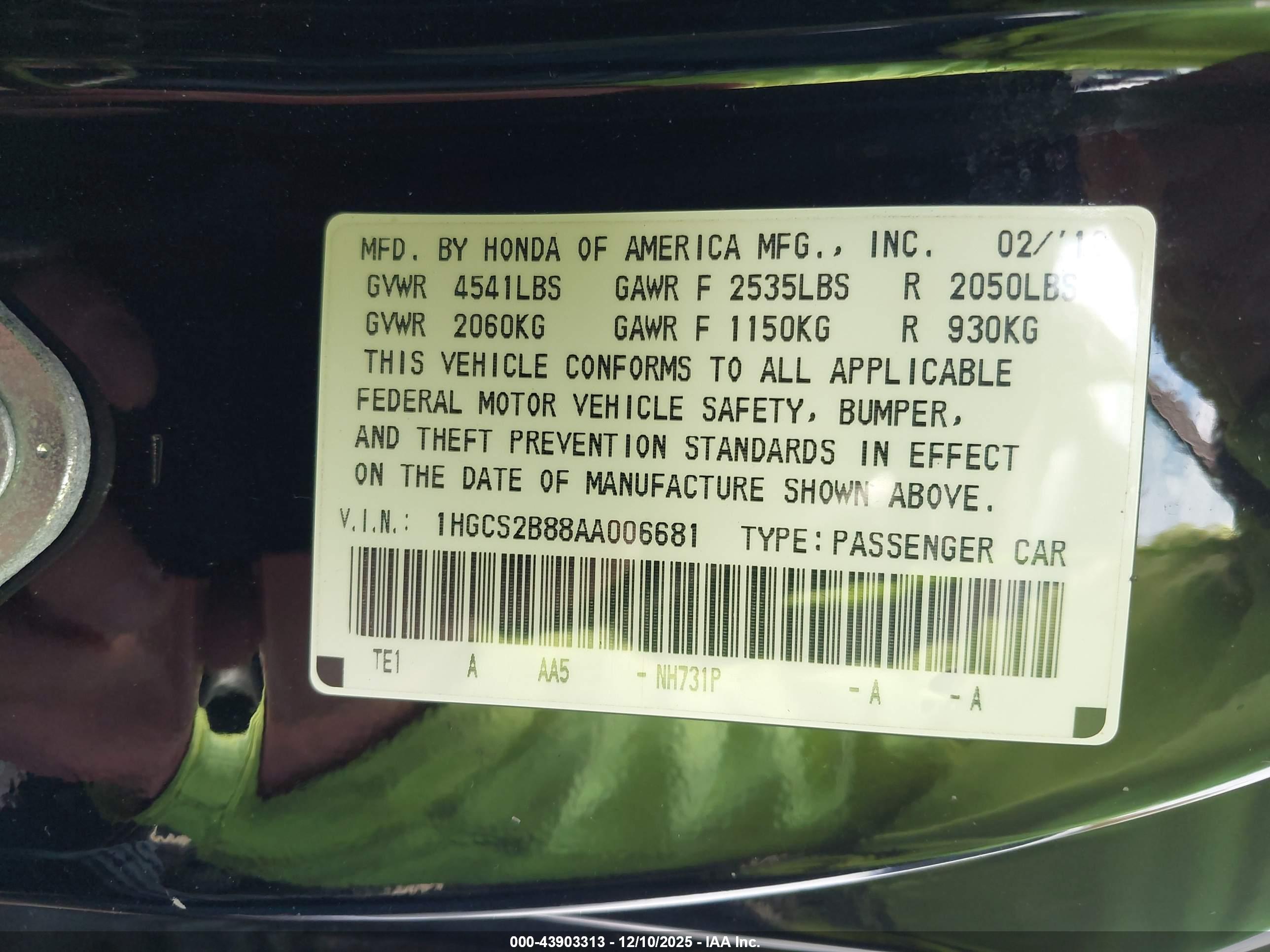 HONDA ACCORD image 9