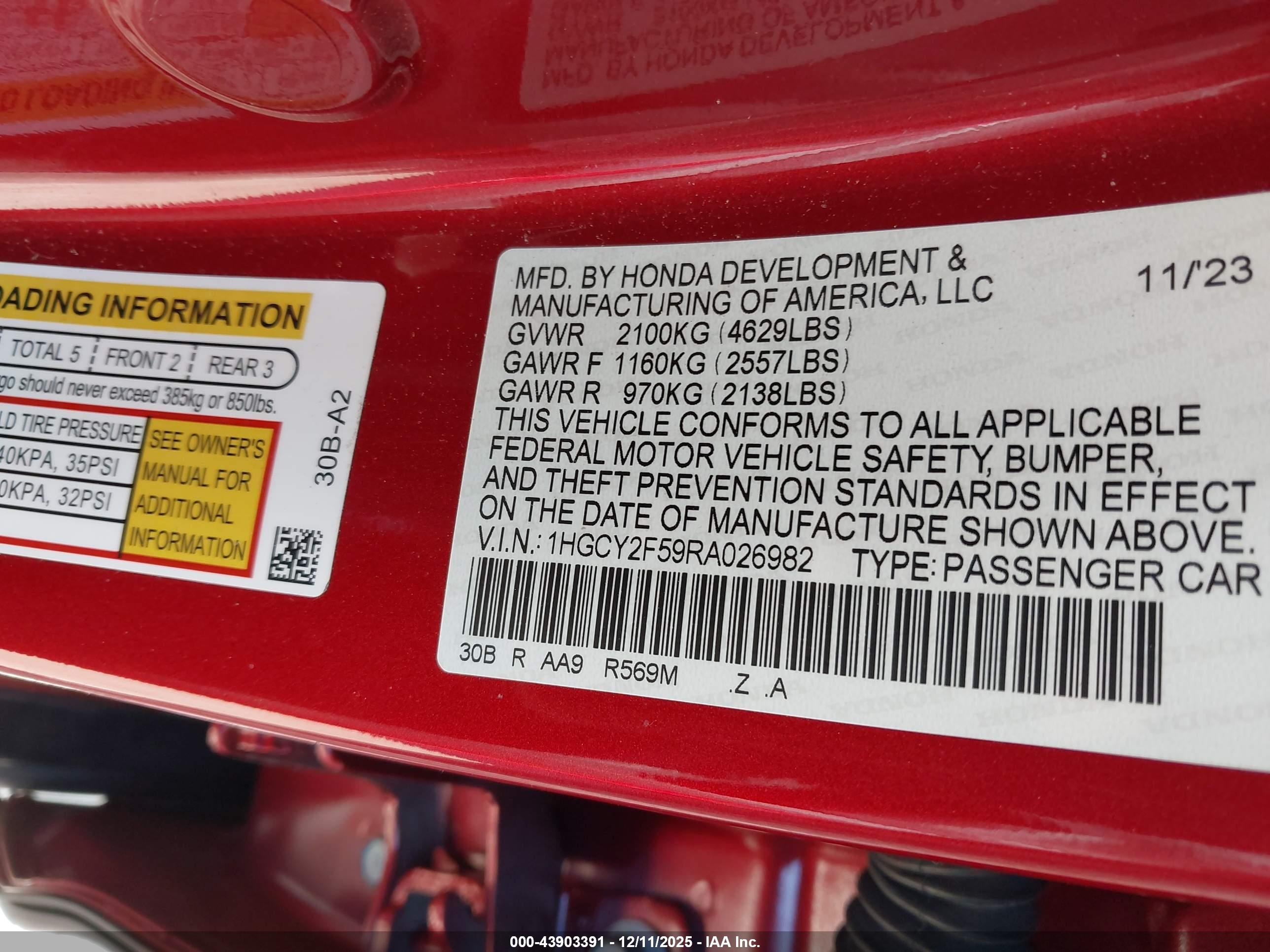 HONDA ACCORD image 9