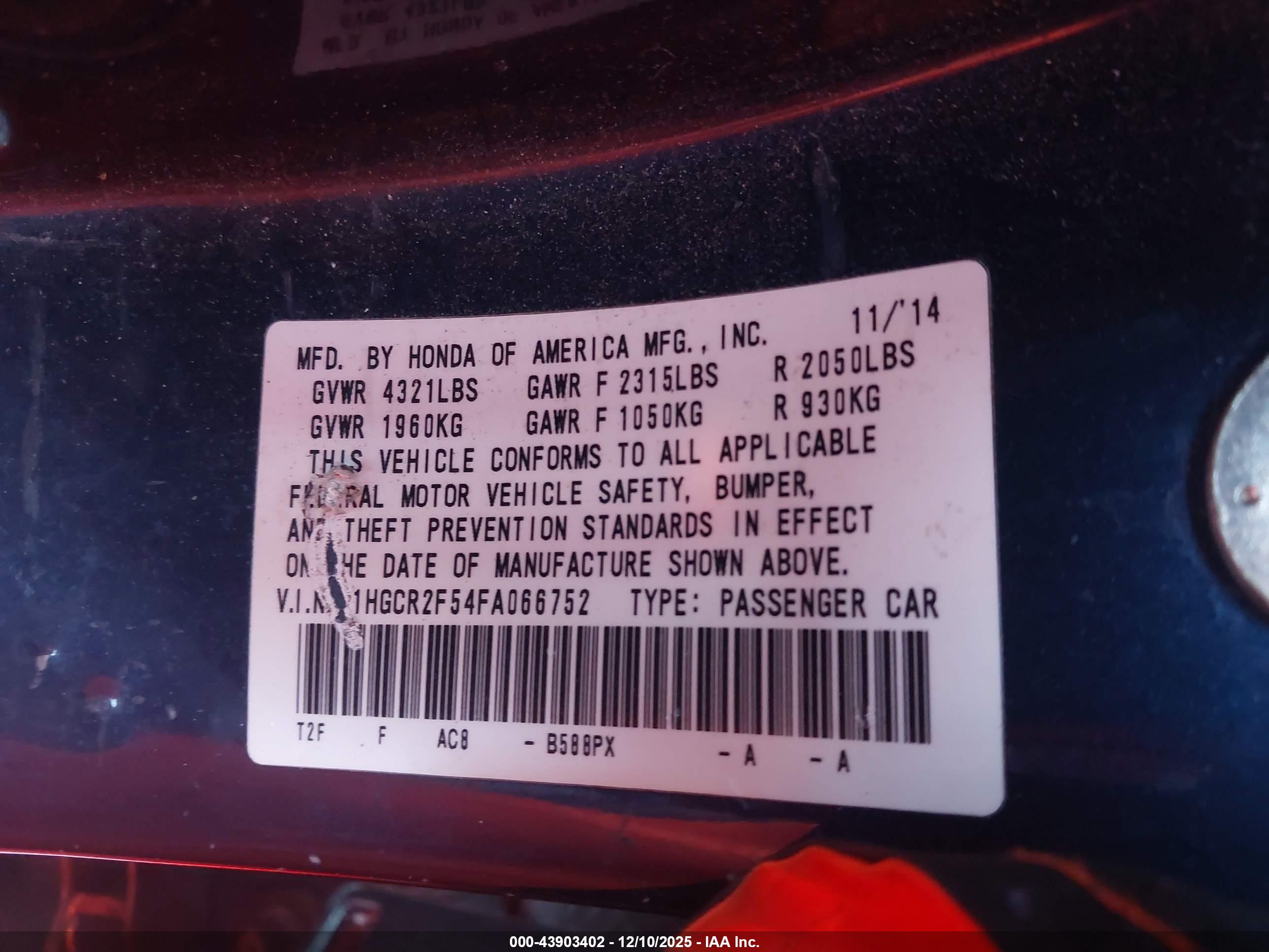 HONDA ACCORD image 9