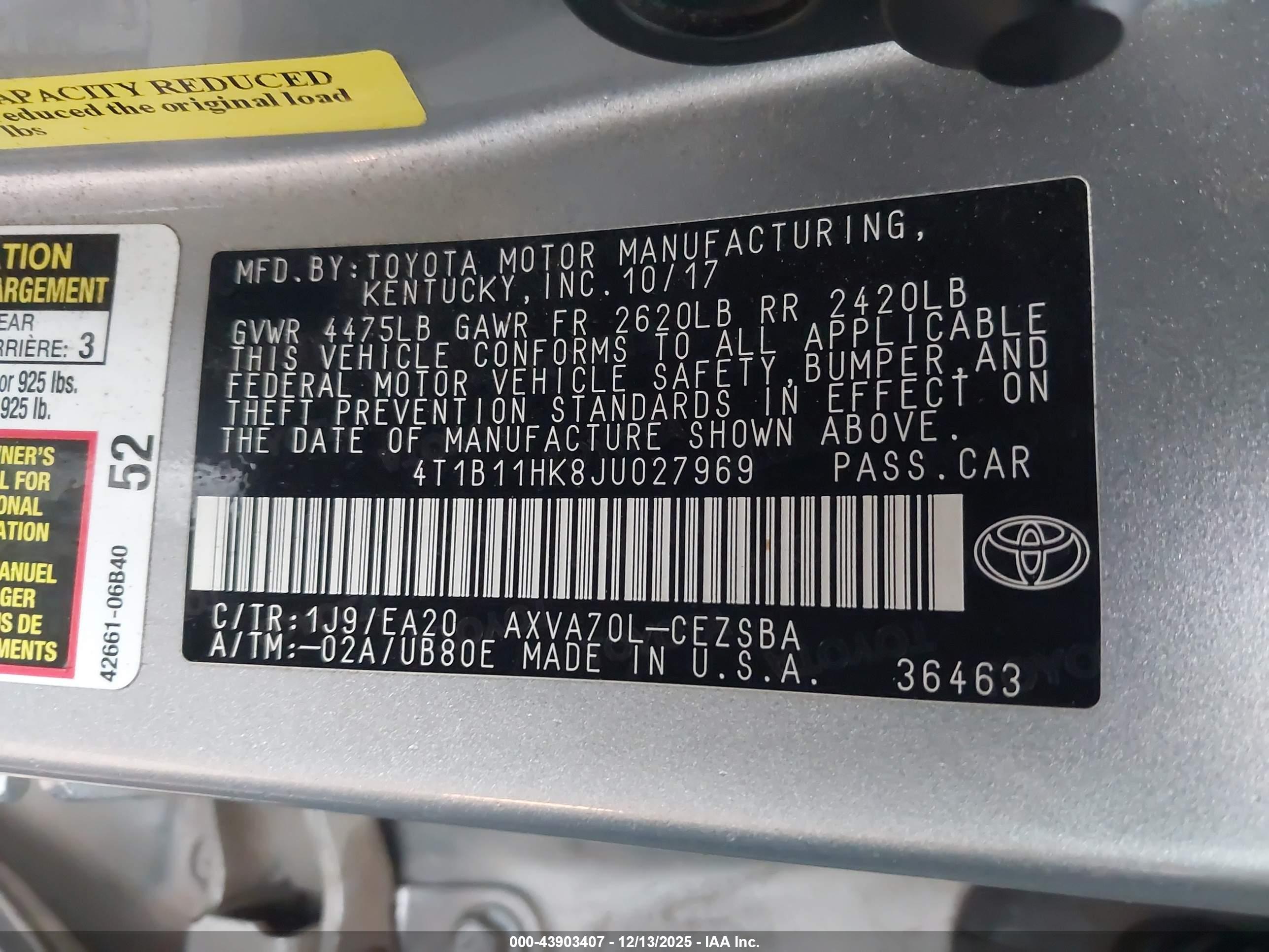 TOYOTA CAMRY image 9