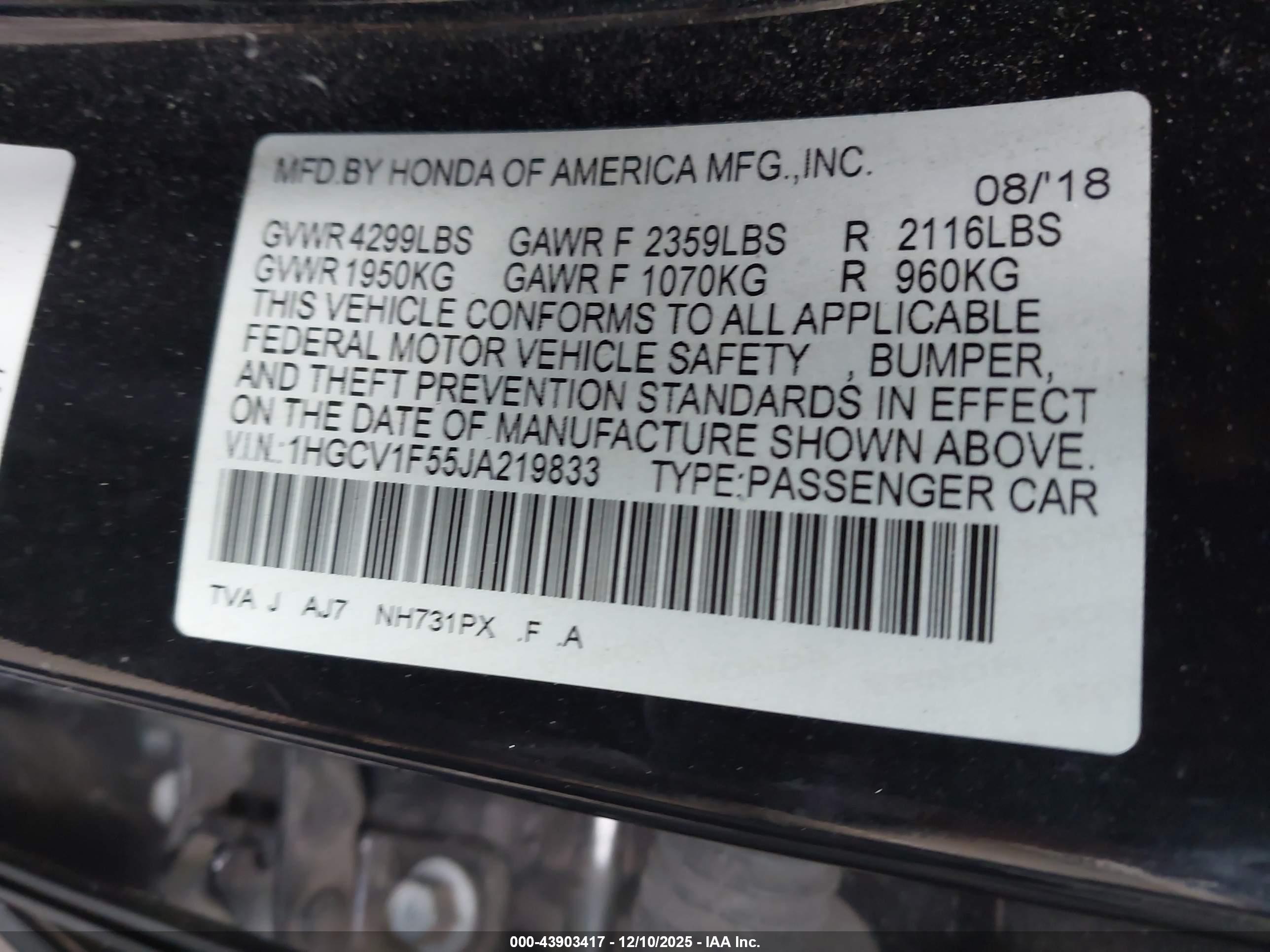 HONDA ACCORD image 9