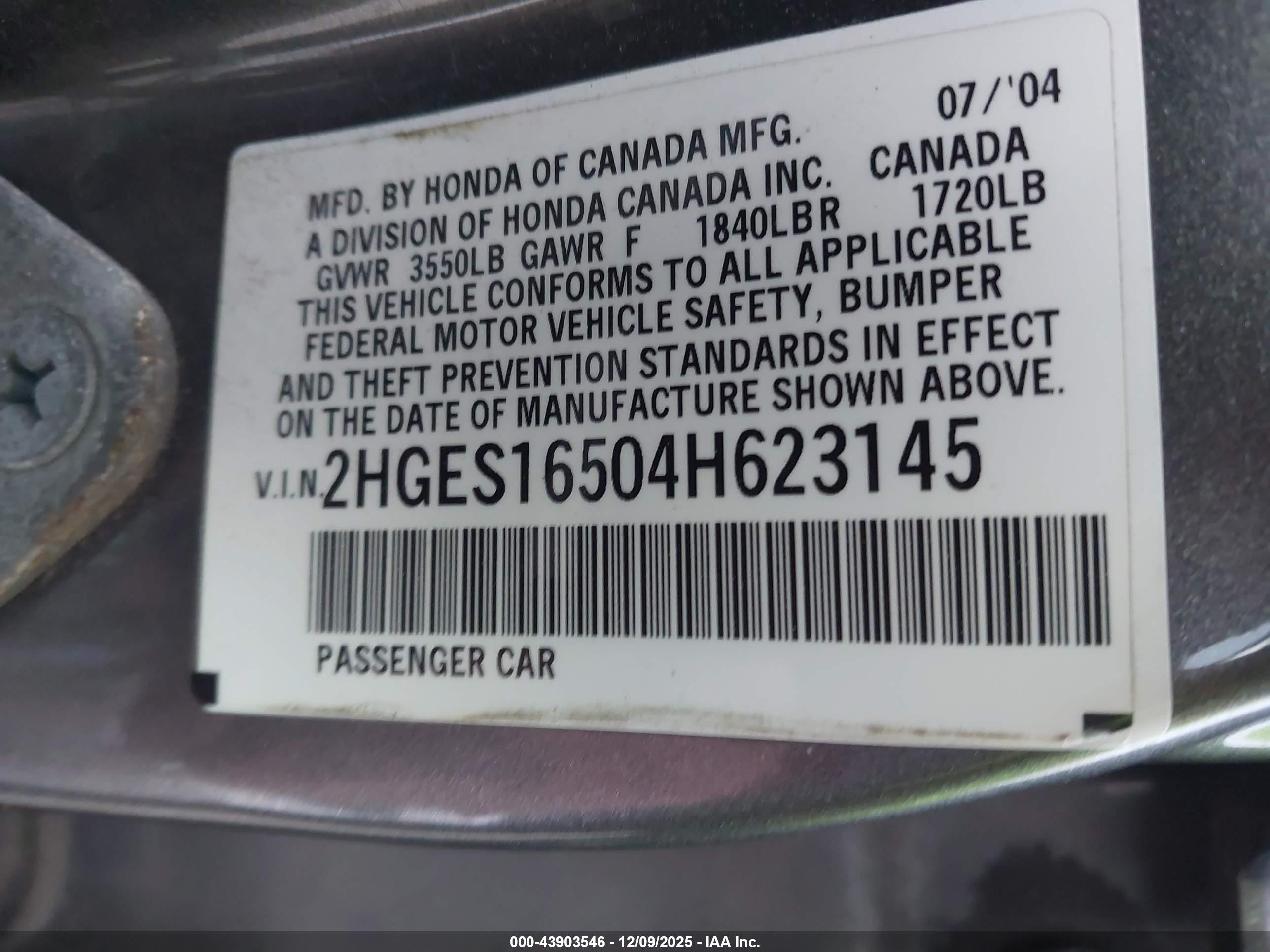 HONDA CIVIC image 9