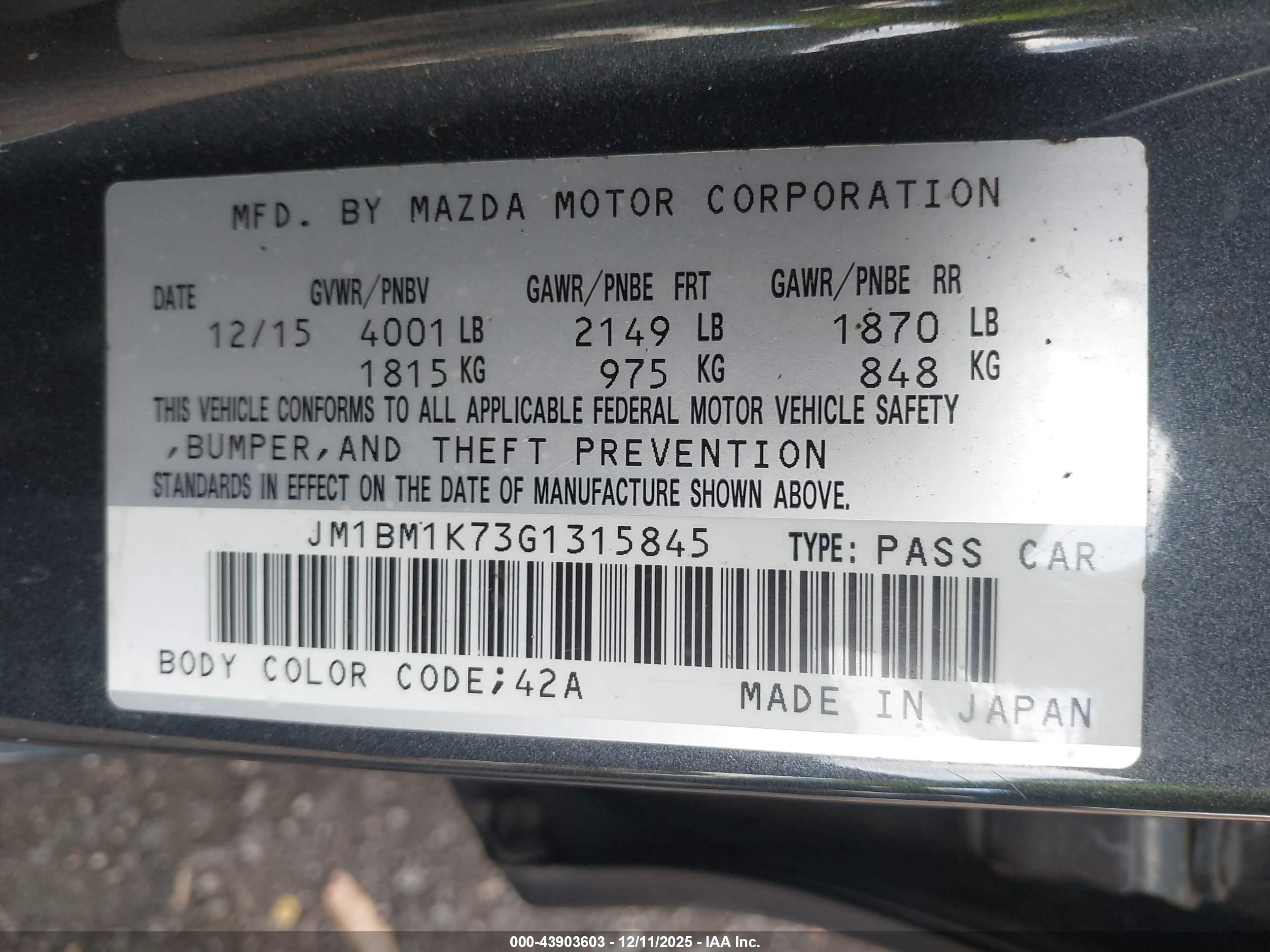 MAZDA MAZDA3 image 9