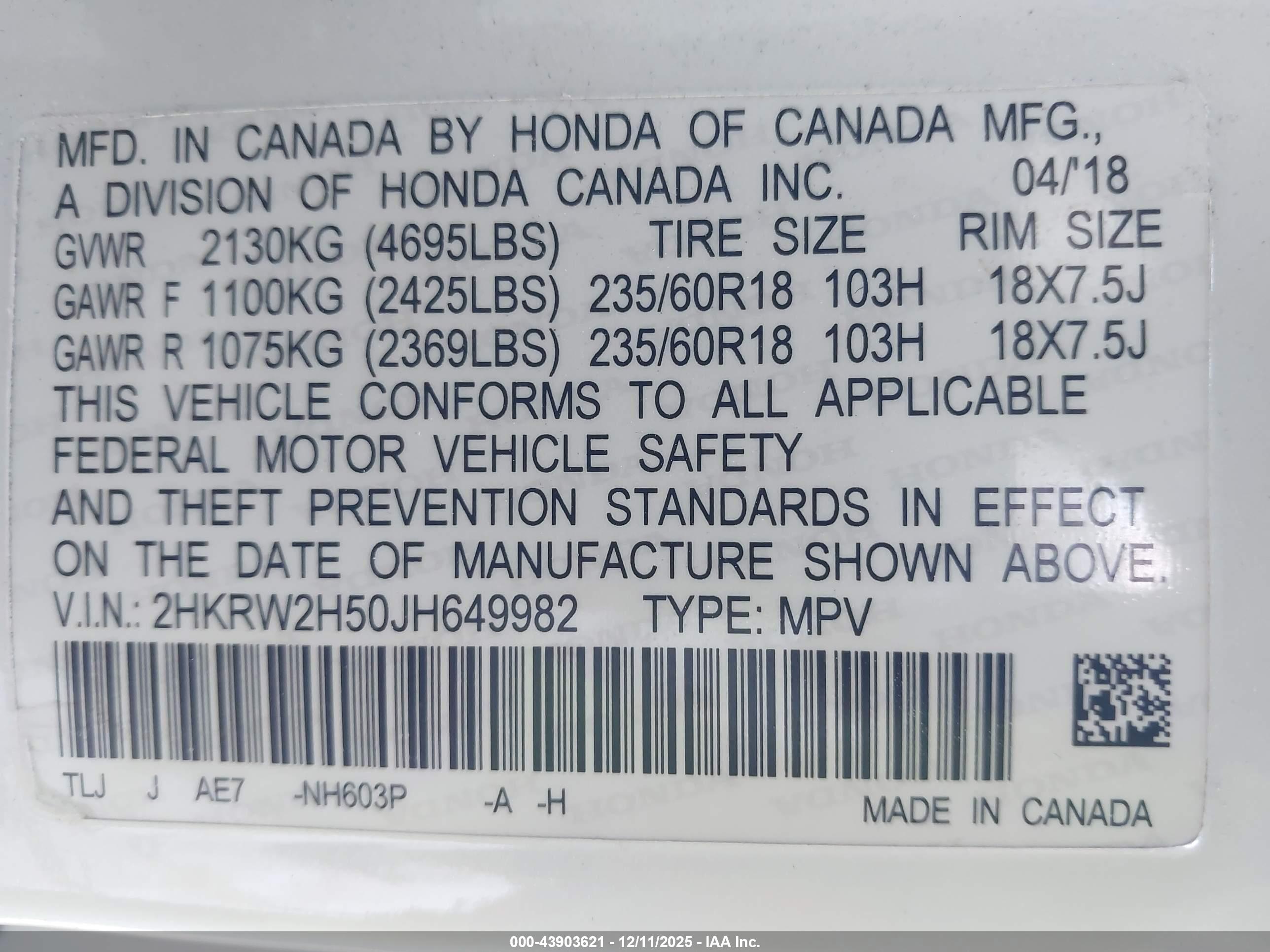 HONDA CR-V image 9