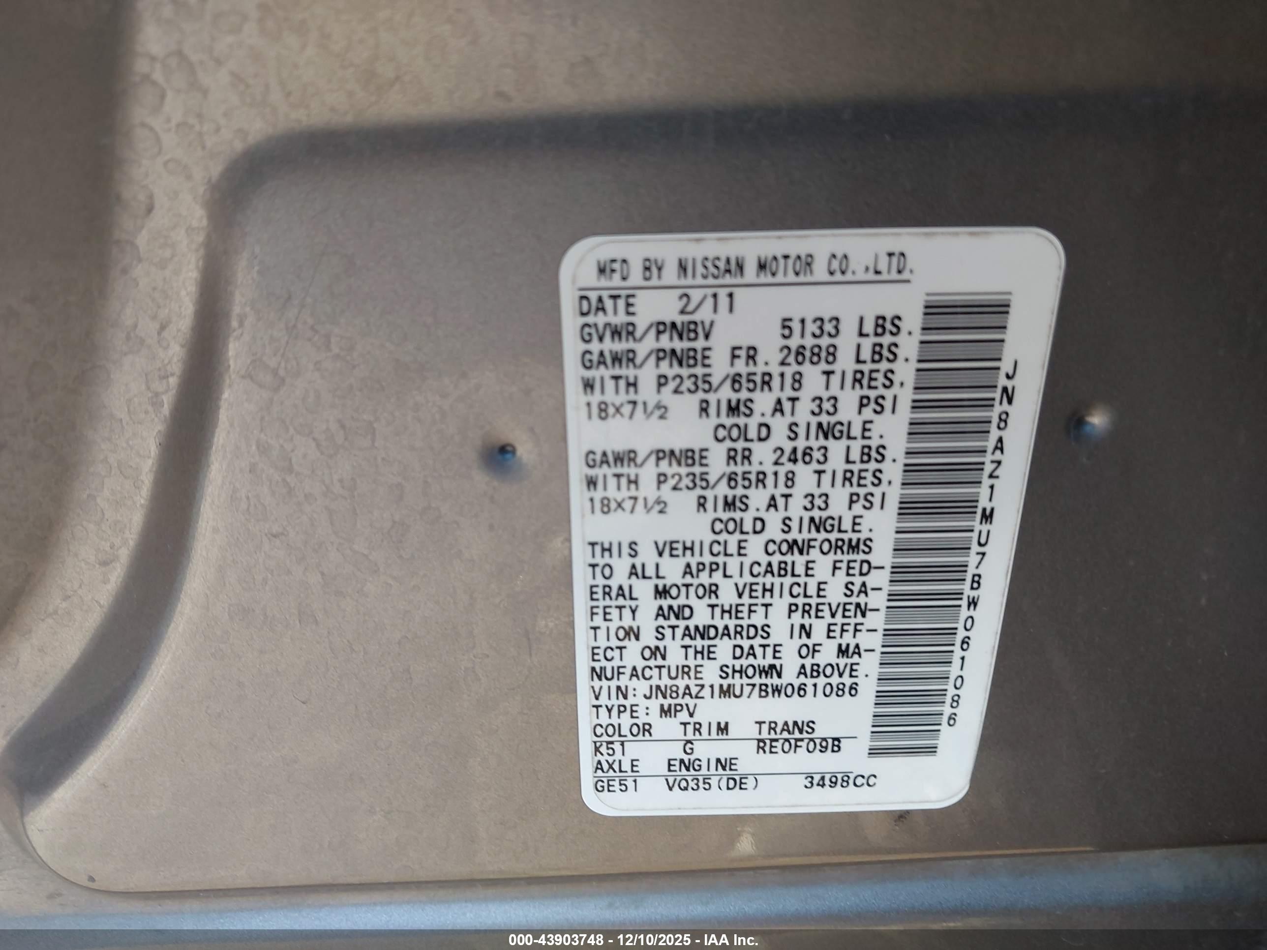 NISSAN MURANO image 9