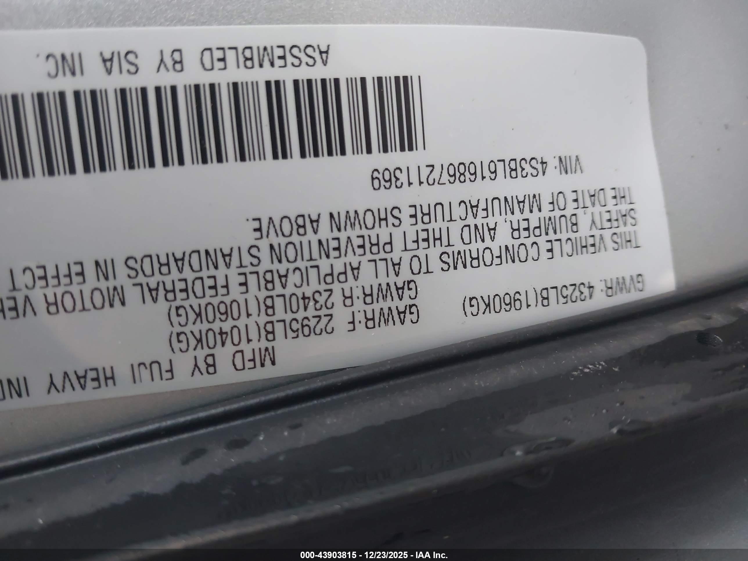 SUBARU LEGACY image 9