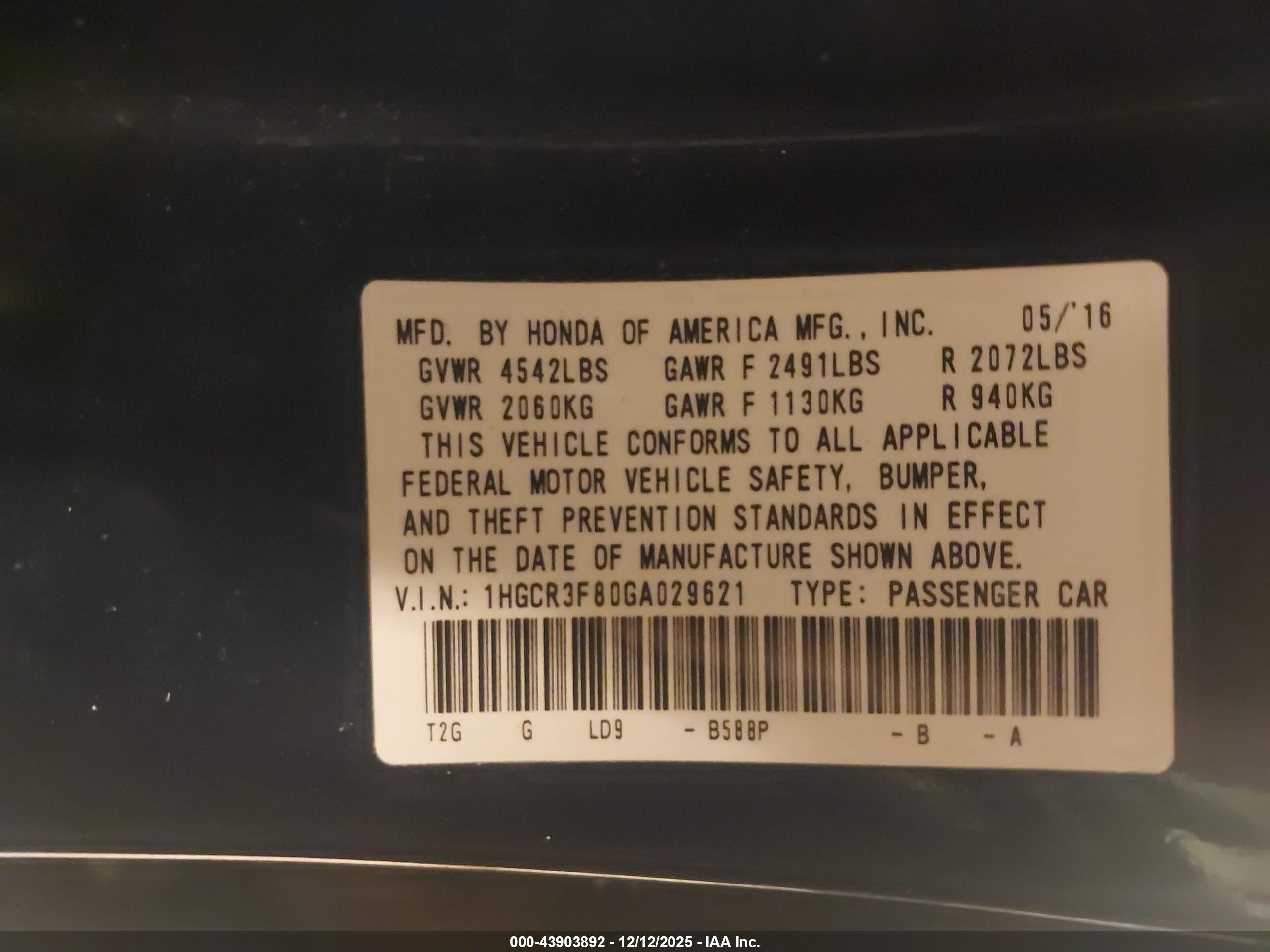 HONDA ACCORD image 9