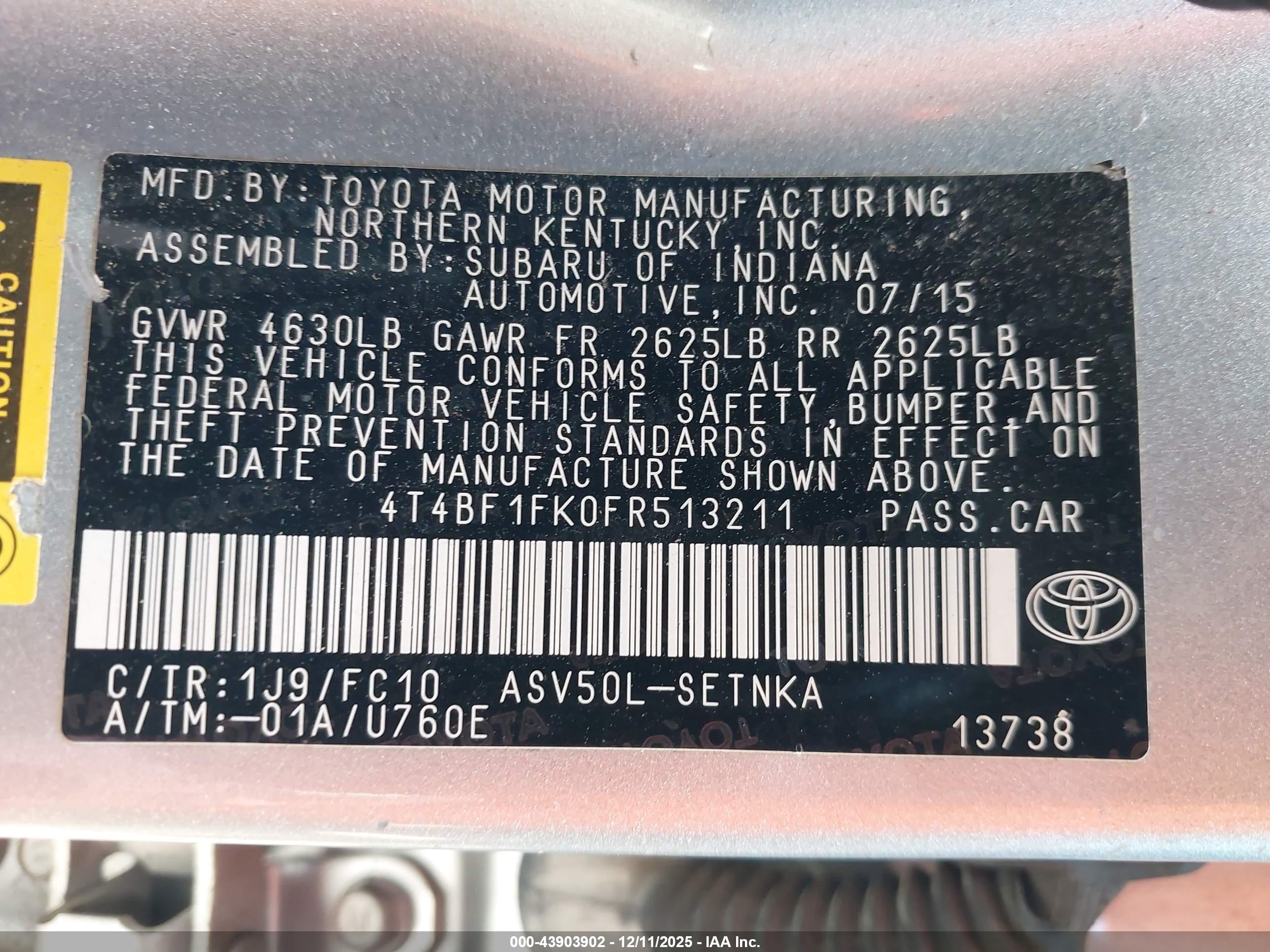 TOYOTA CAMRY image 9