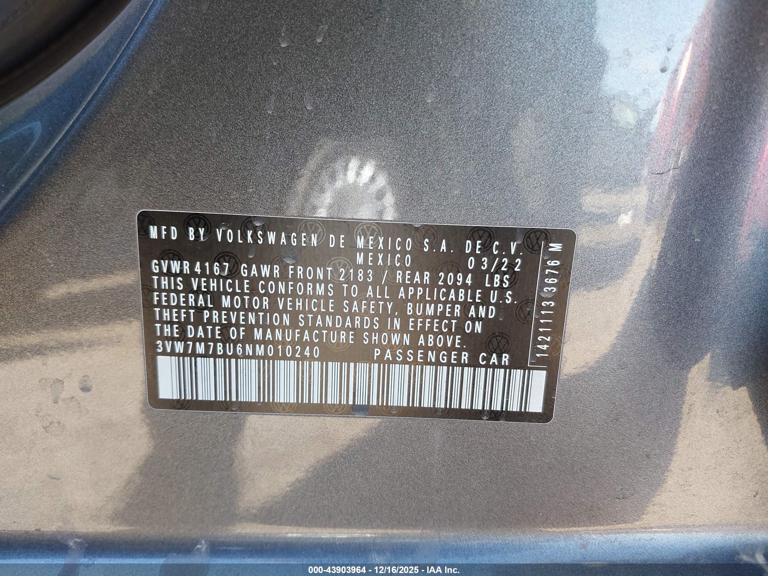 VOLKSWAGEN JETTA image 9
