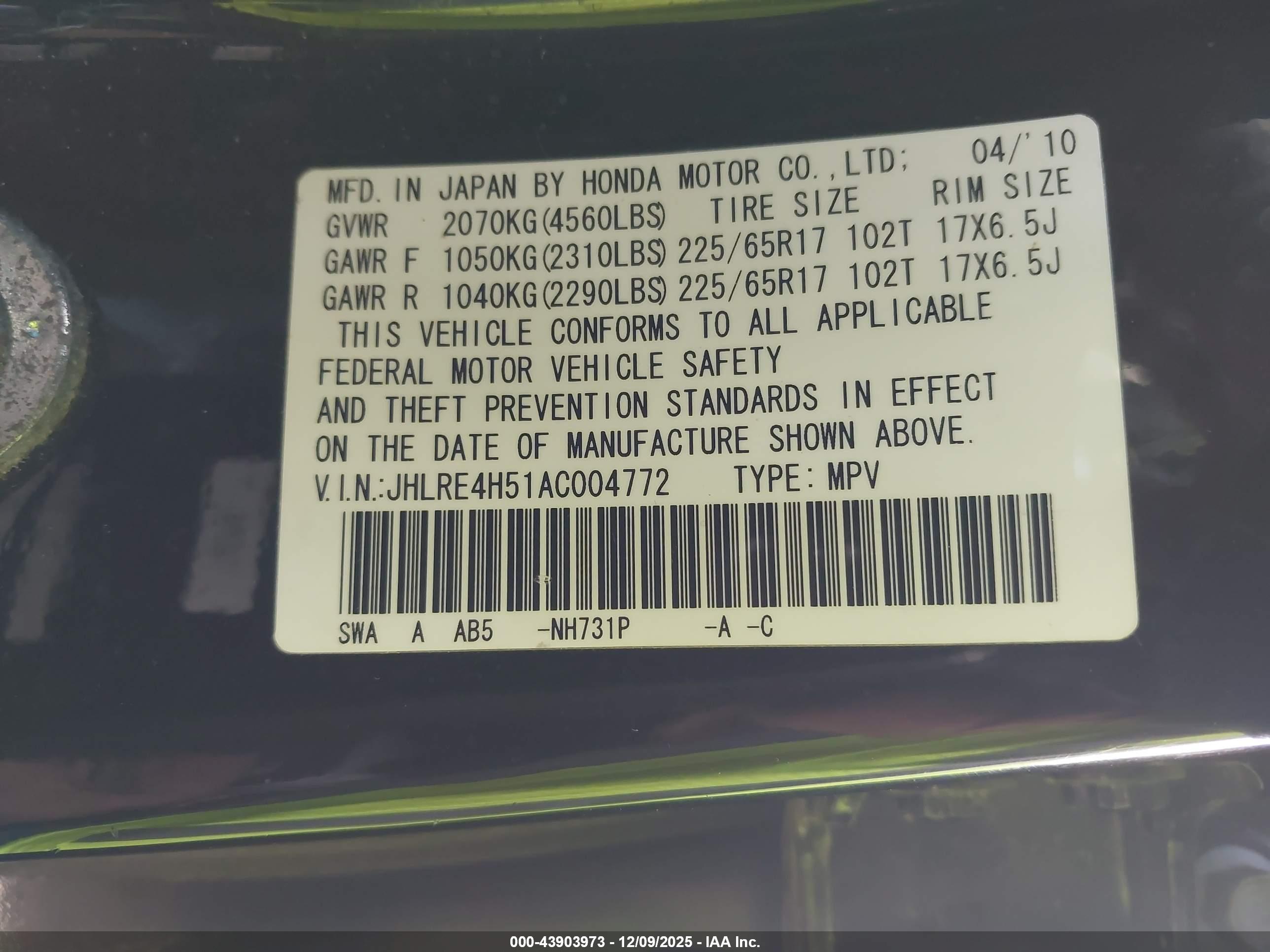 HONDA CR-V image 9