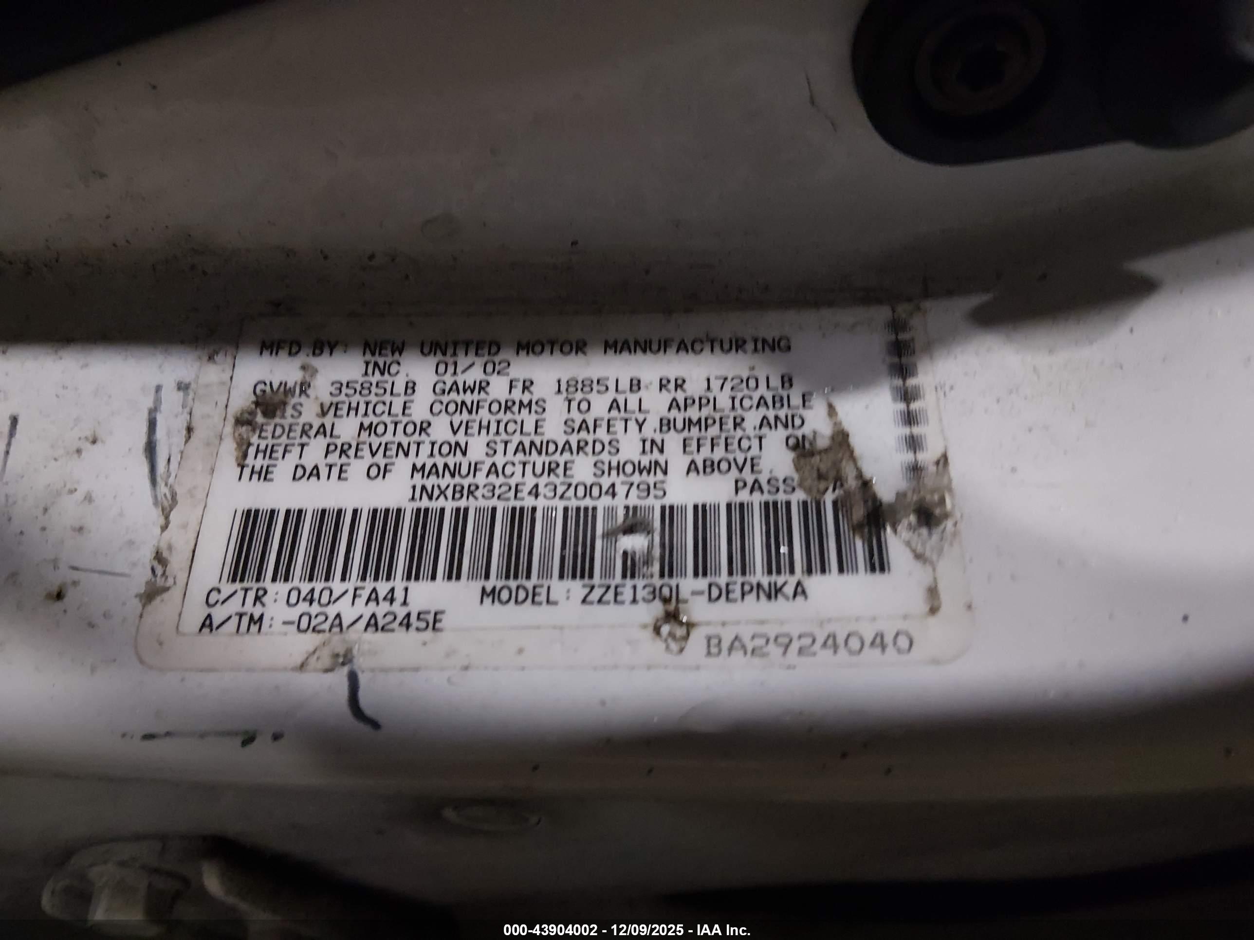 TOYOTA COROLLA image 9