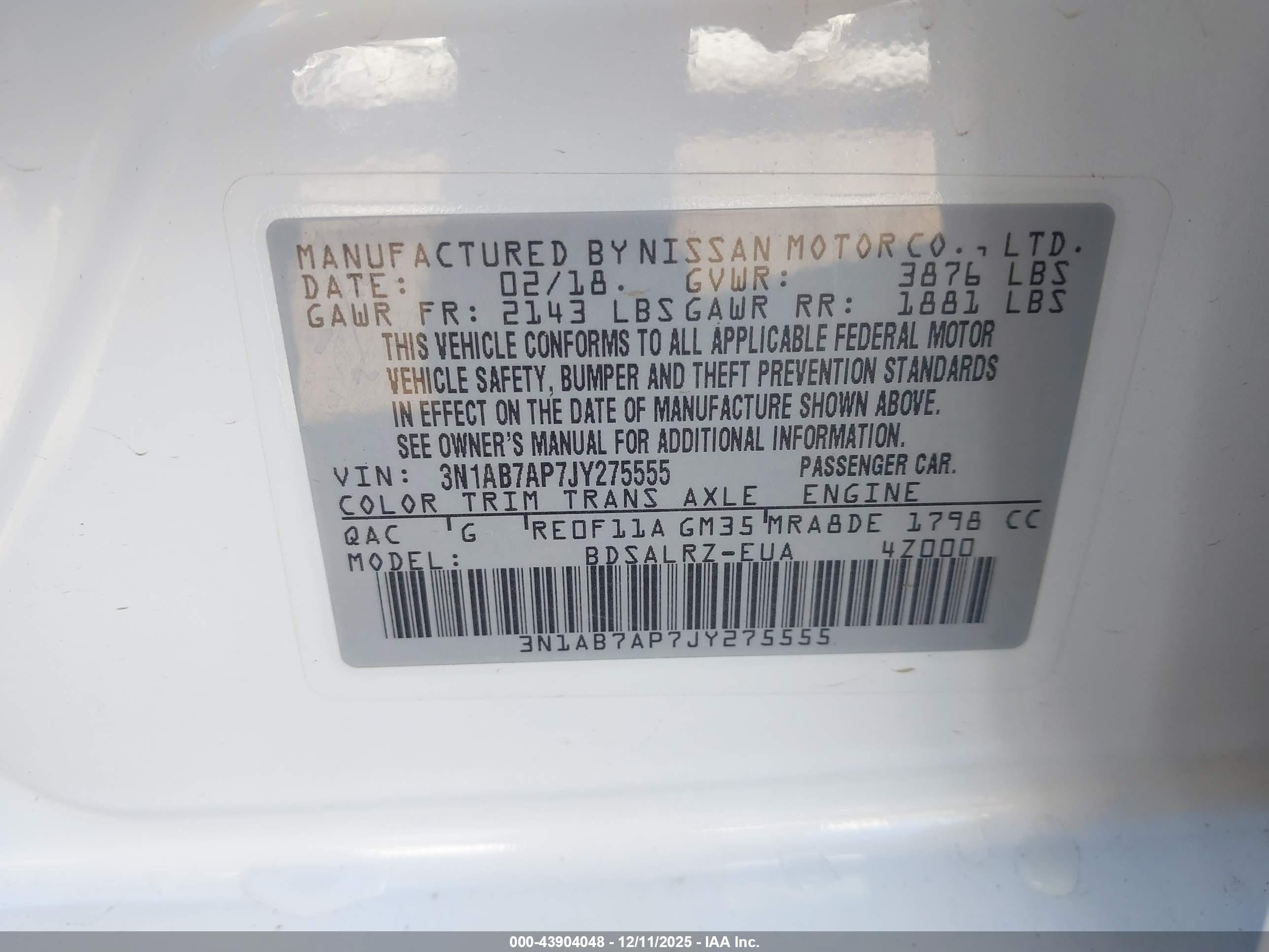 NISSAN SENTRA image 9
