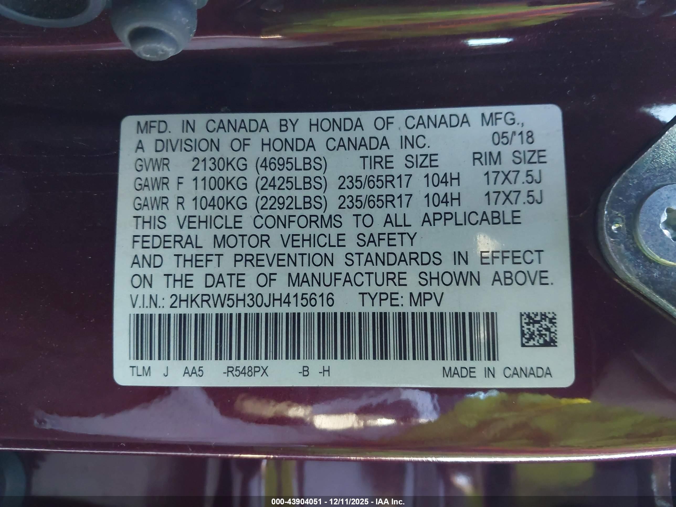 HONDA CR-V image 9