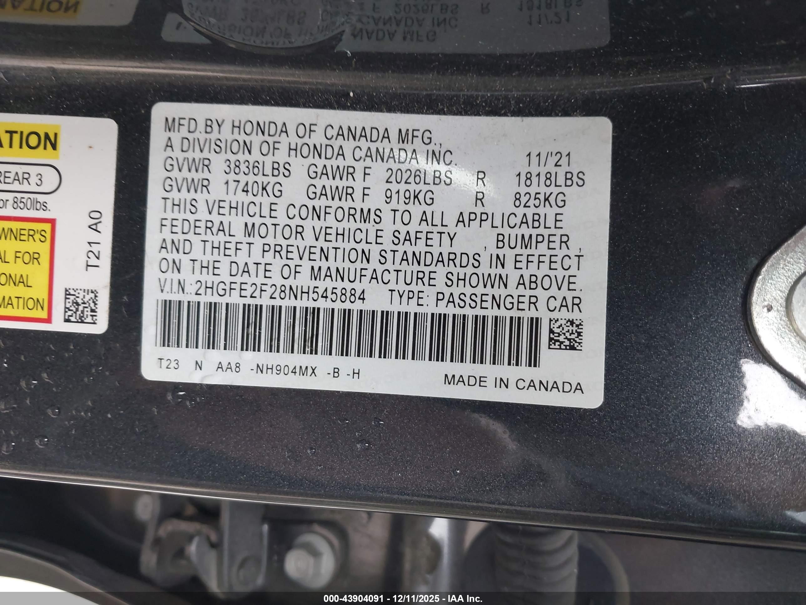 HONDA CIVIC image 9