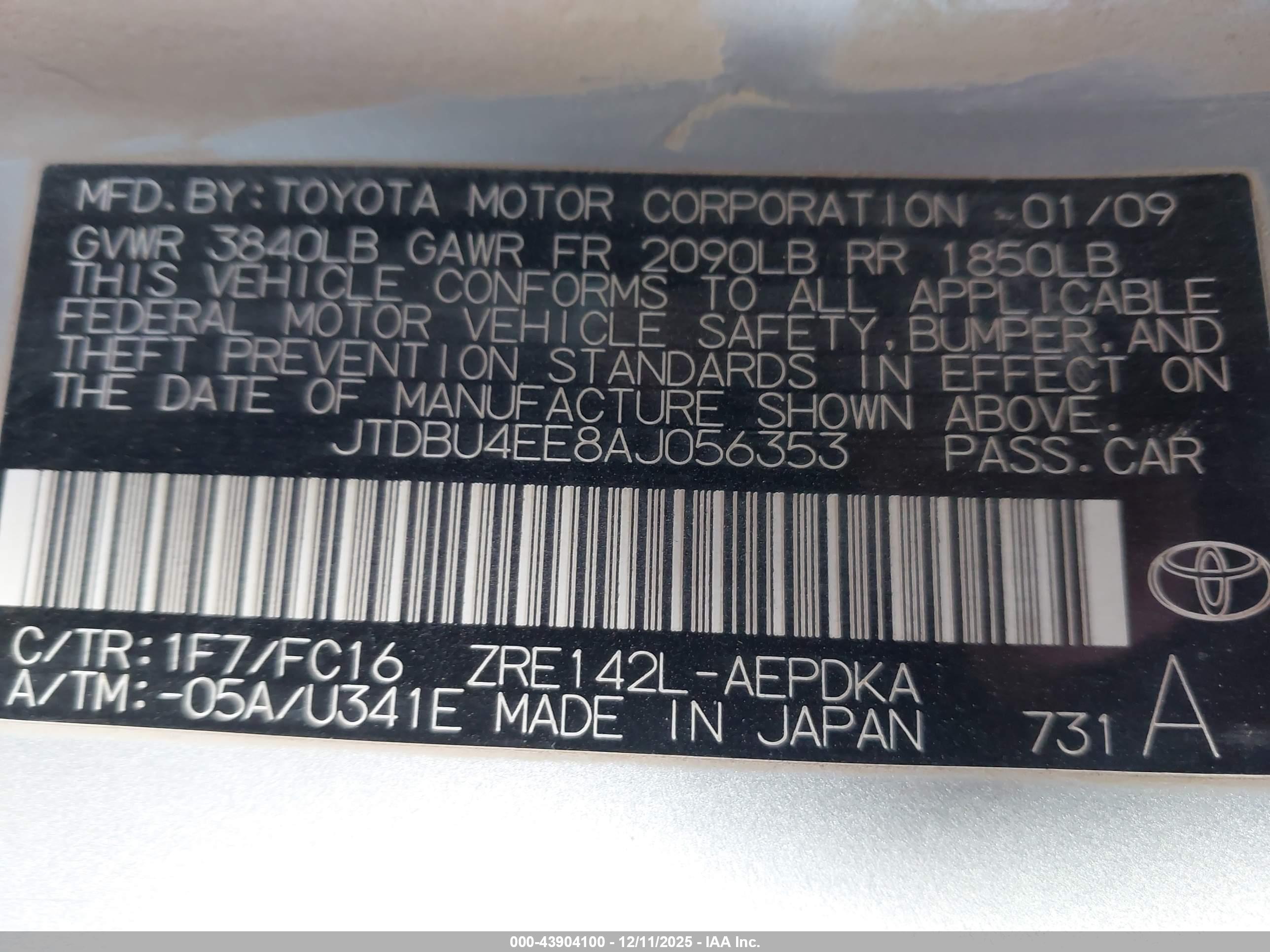 TOYOTA COROLLA image 9