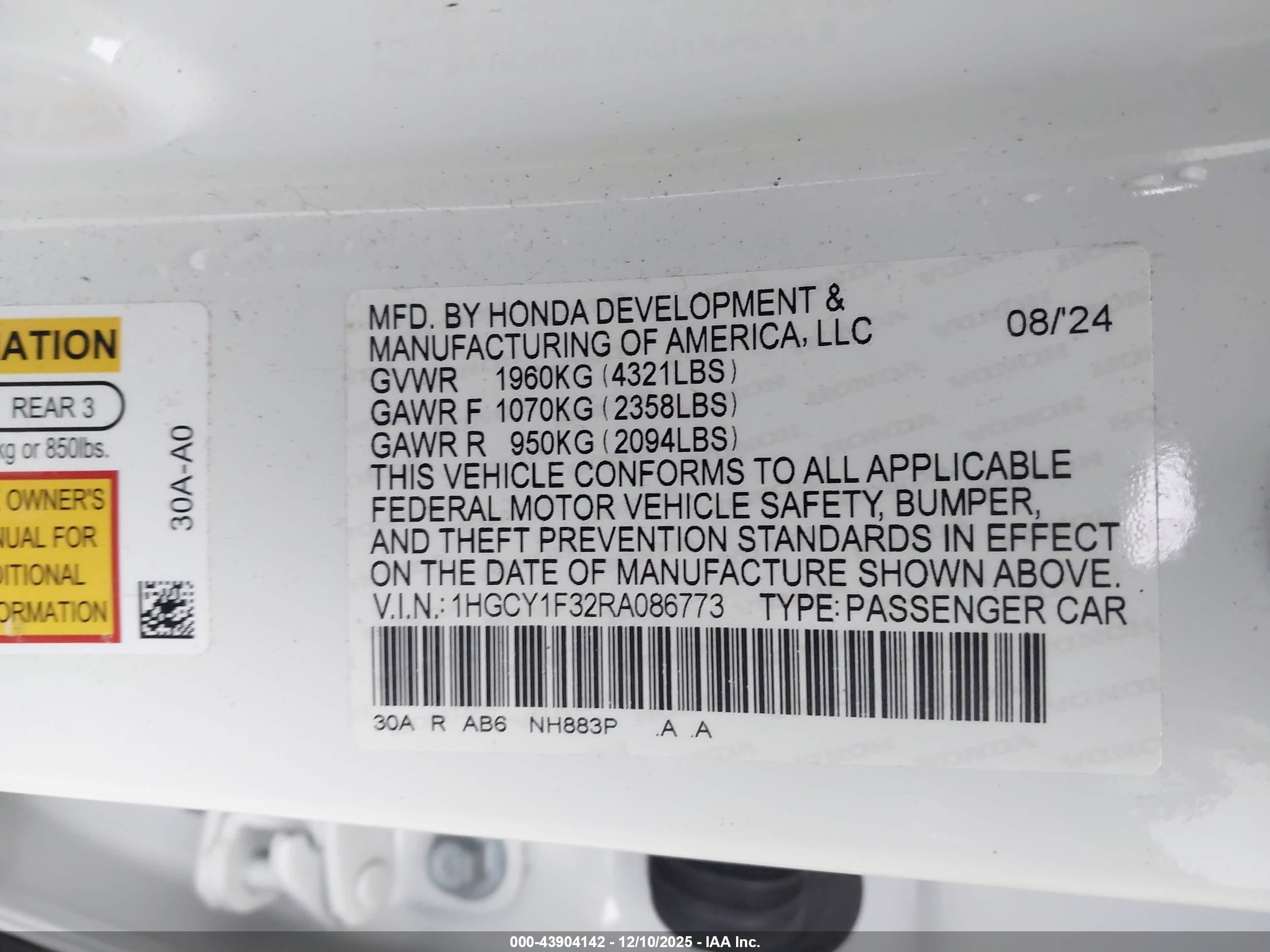 HONDA ACCORD image 9