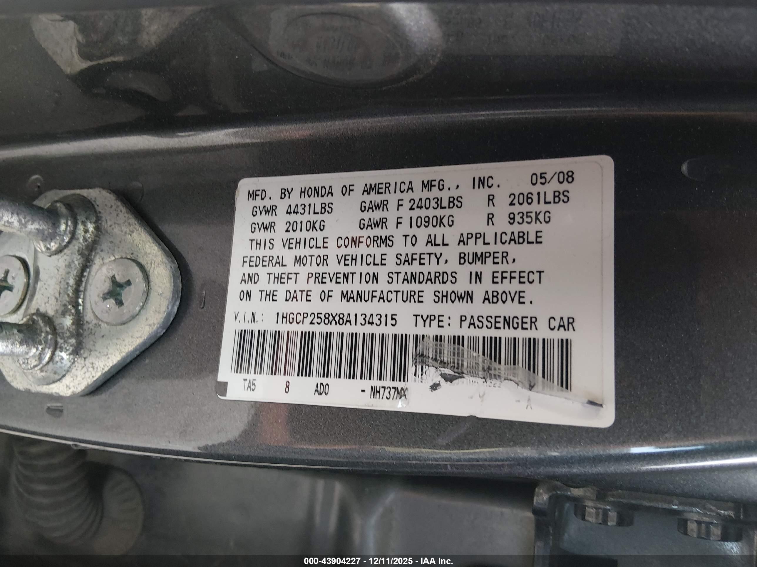 HONDA ACCORD image 9