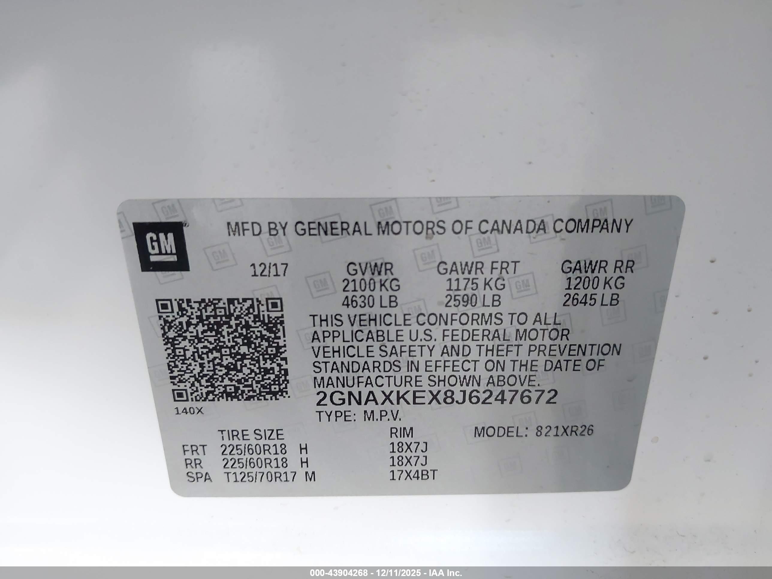 CHEVROLET EQUINOX image 9