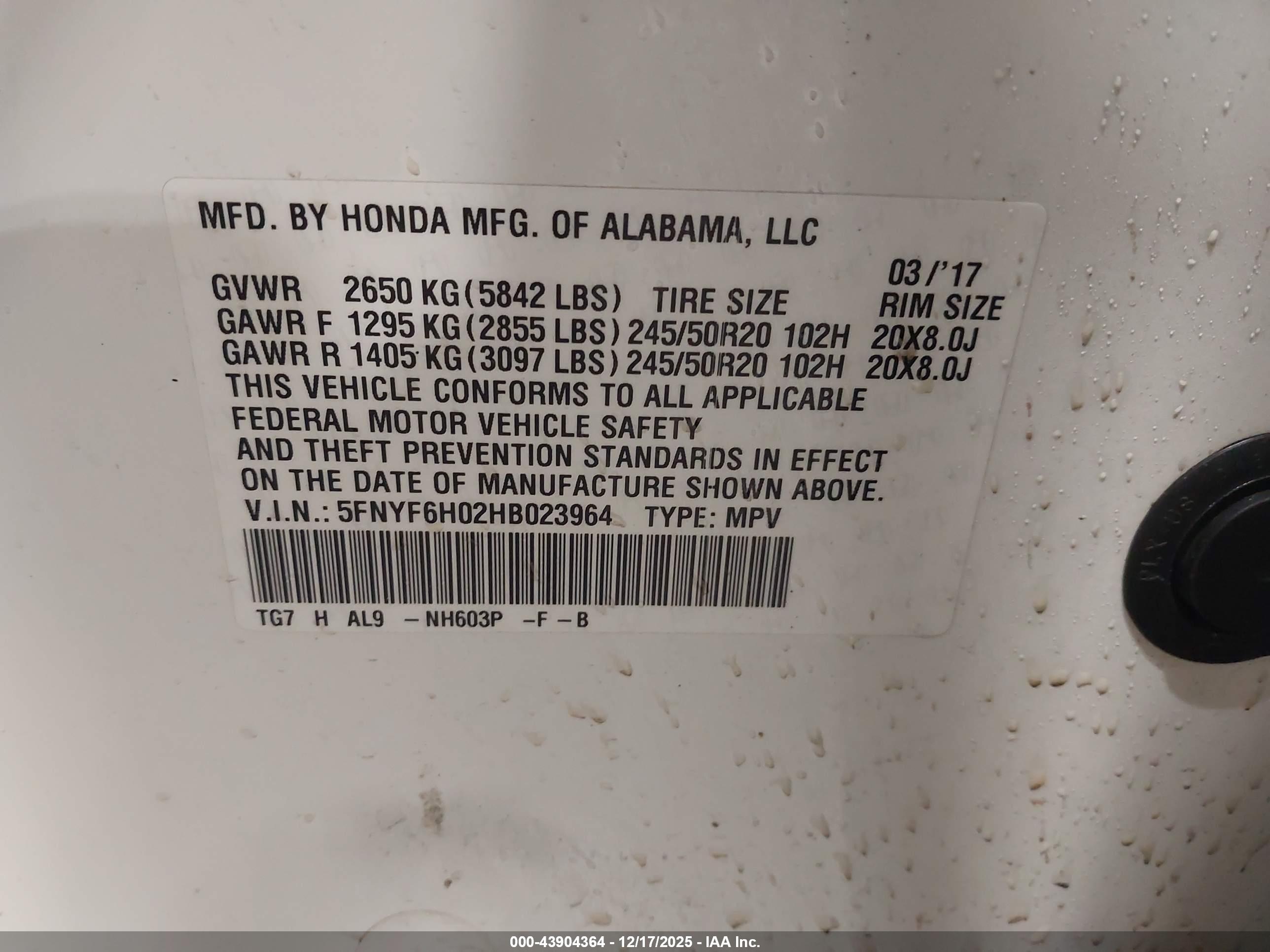HONDA PILOT image 9