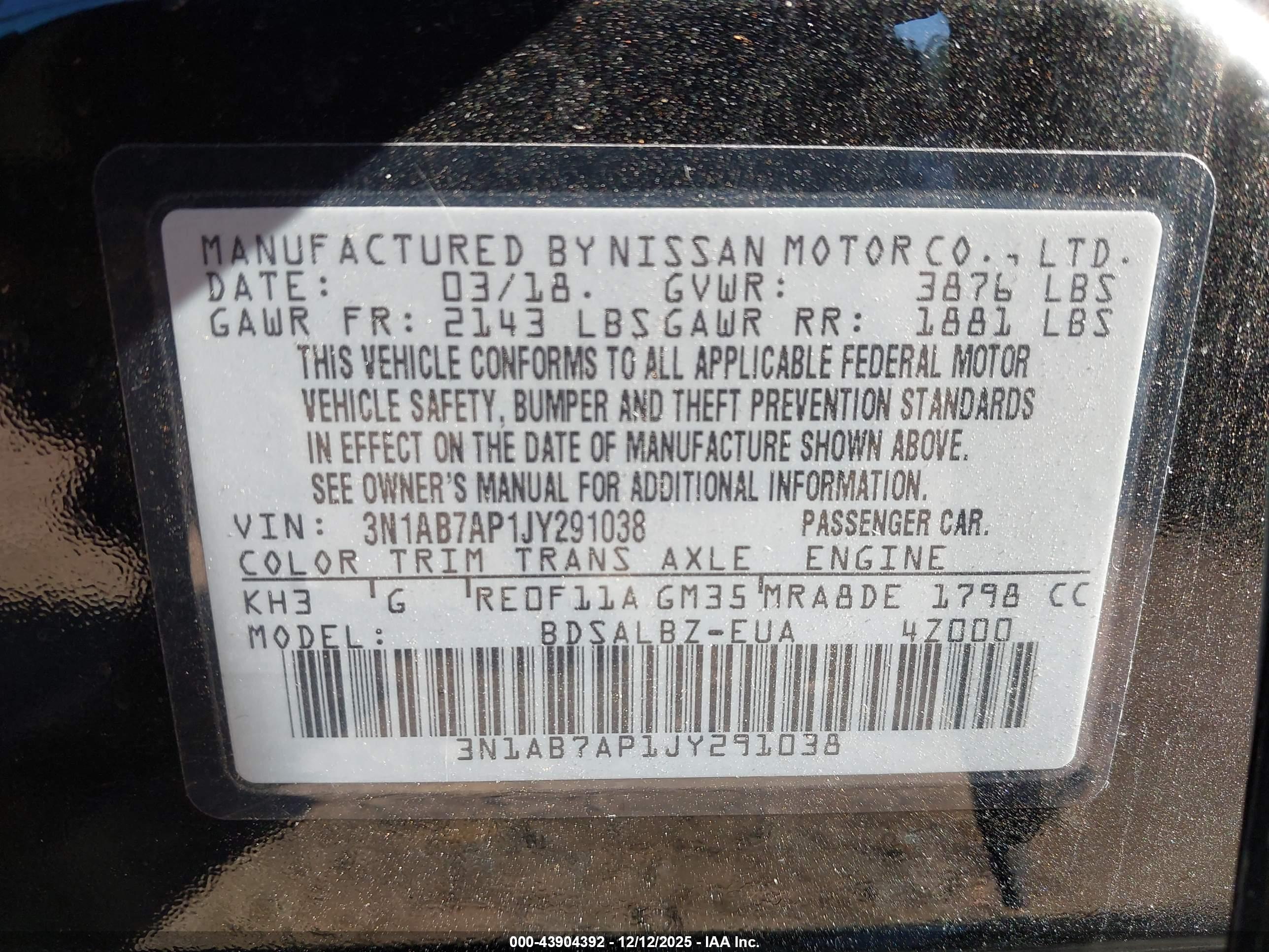 NISSAN SENTRA image 9