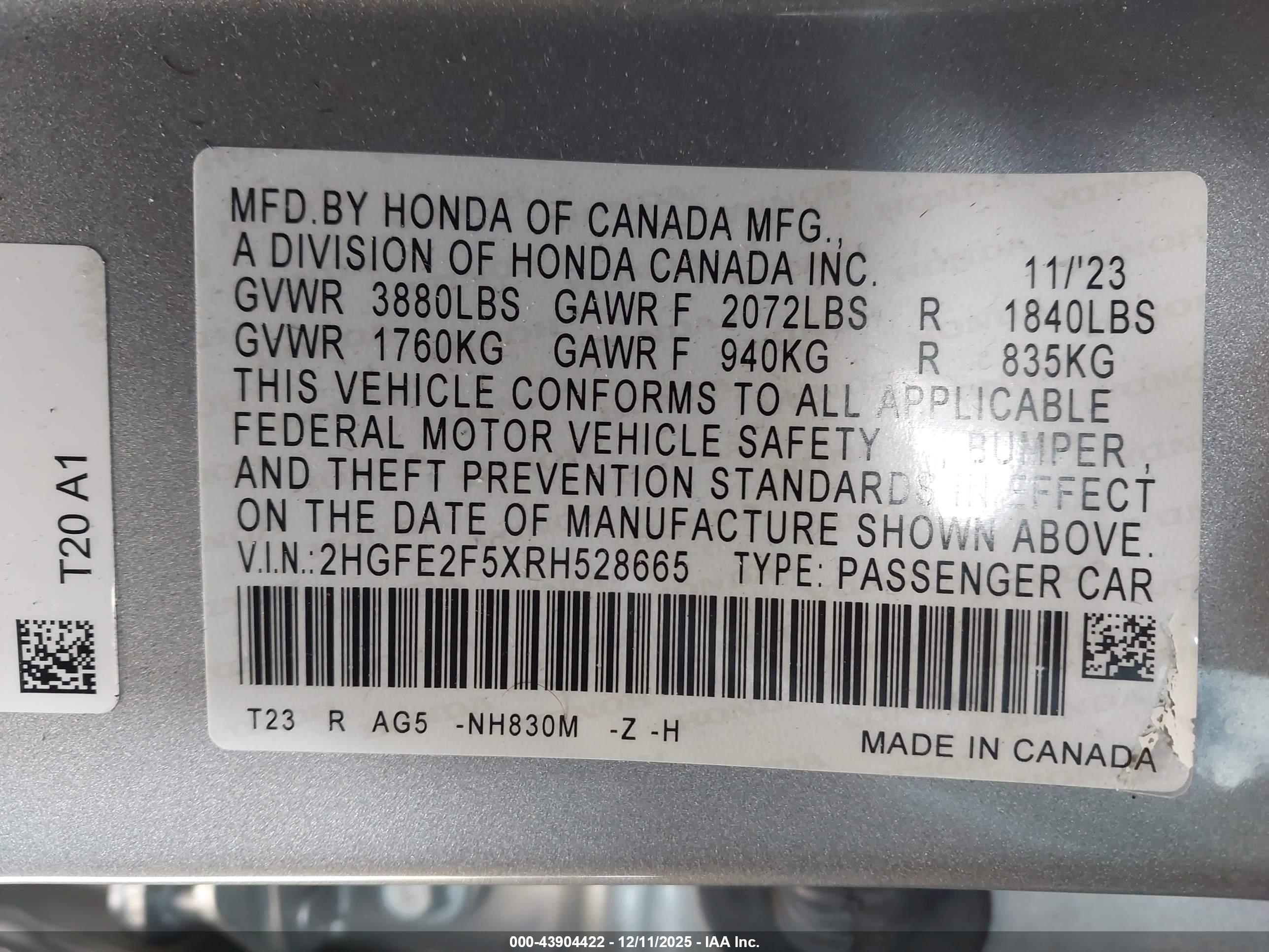 HONDA CIVIC image 9