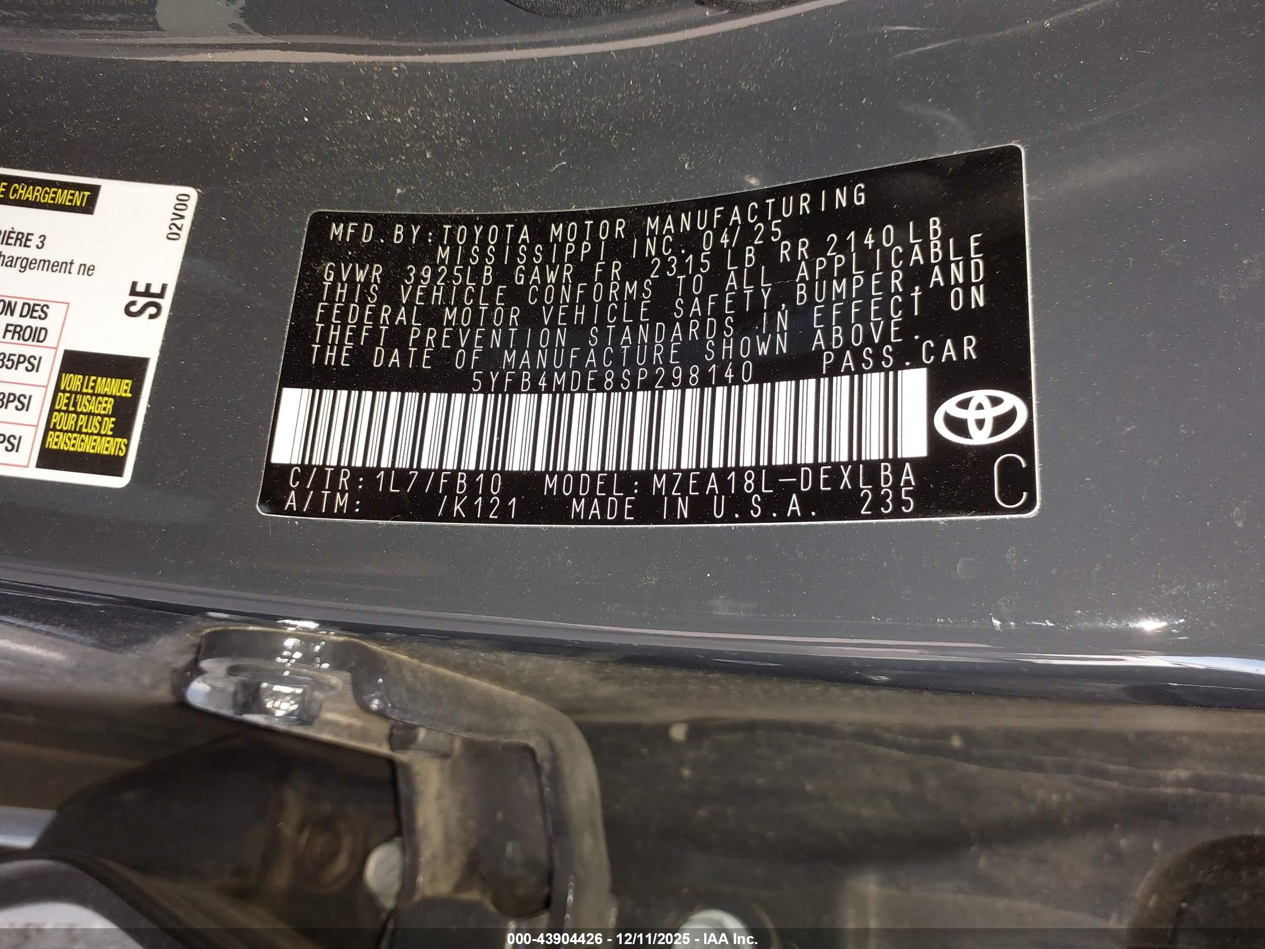 TOYOTA COROLLA image 9