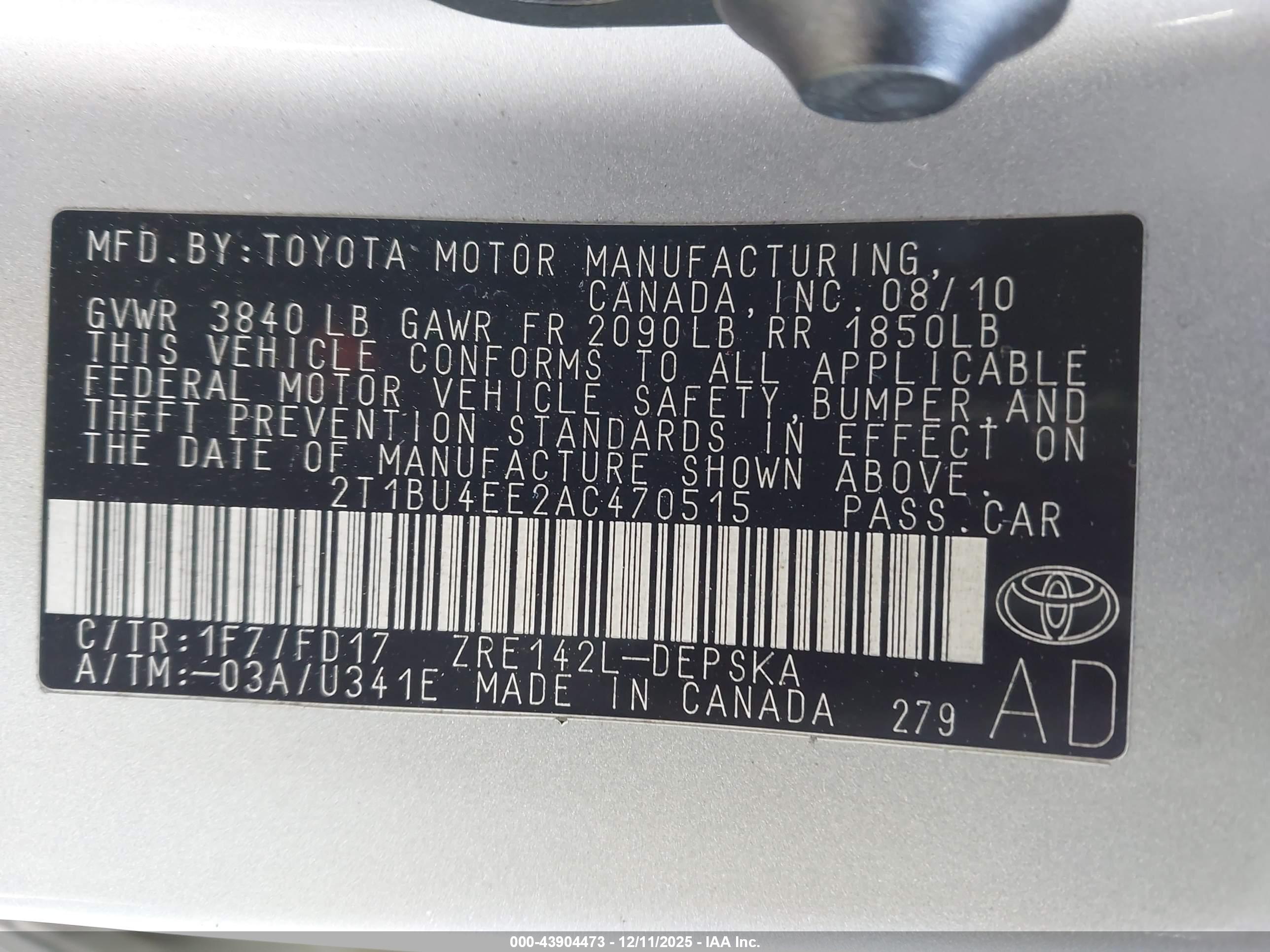 TOYOTA COROLLA image 9