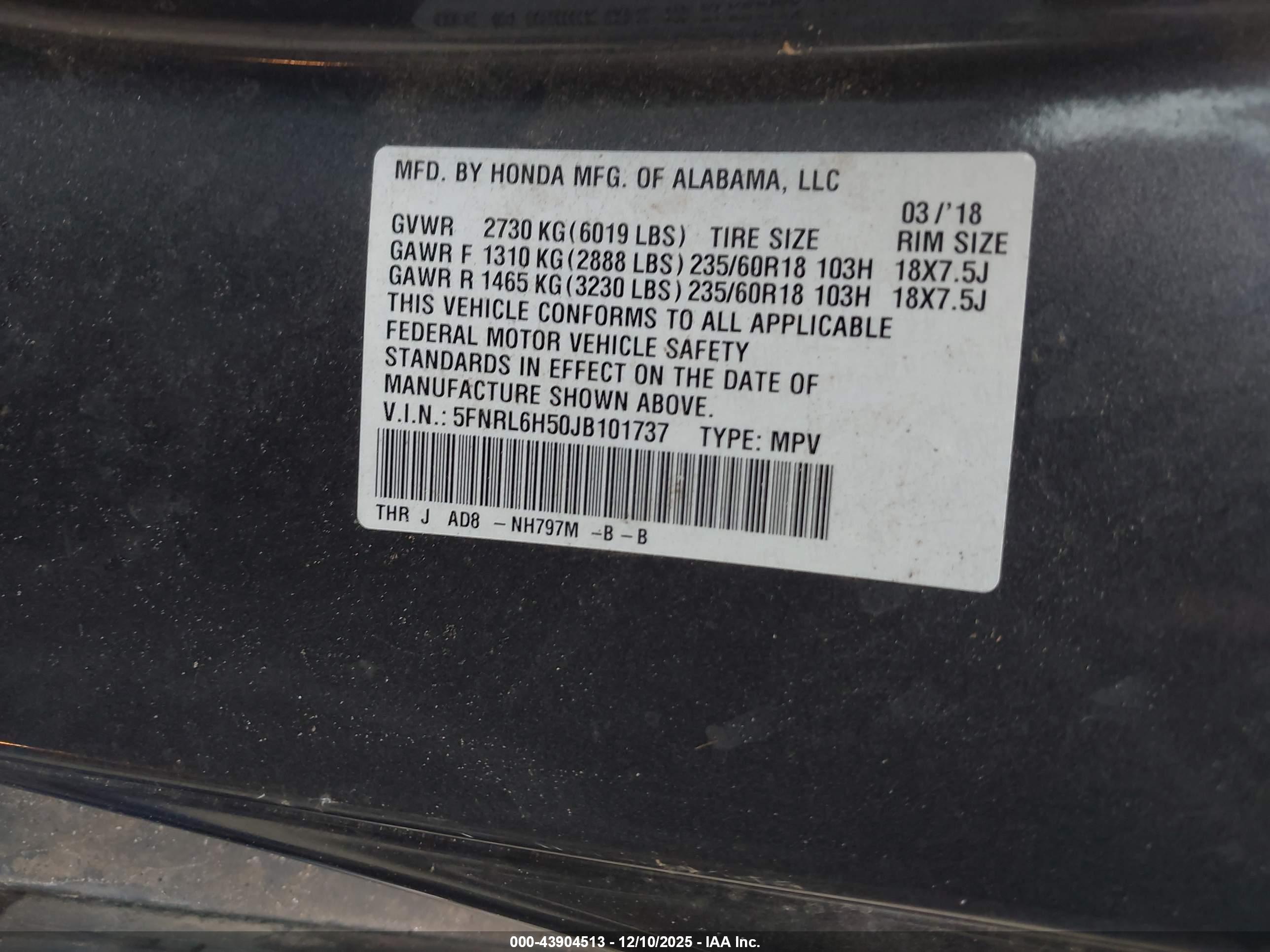 HONDA ODYSSEY image 9