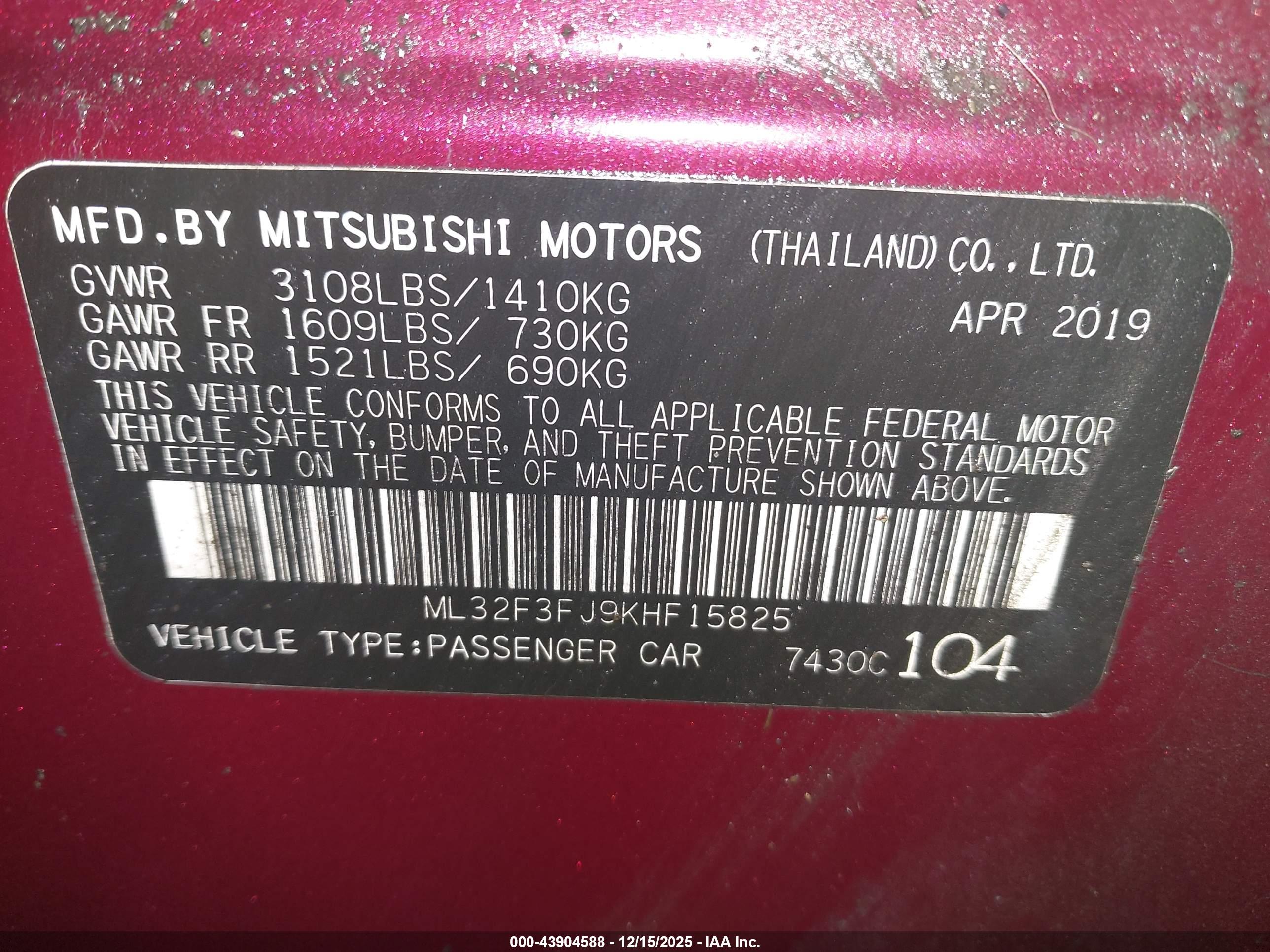 MITSUBISHI MIRAGE image 9