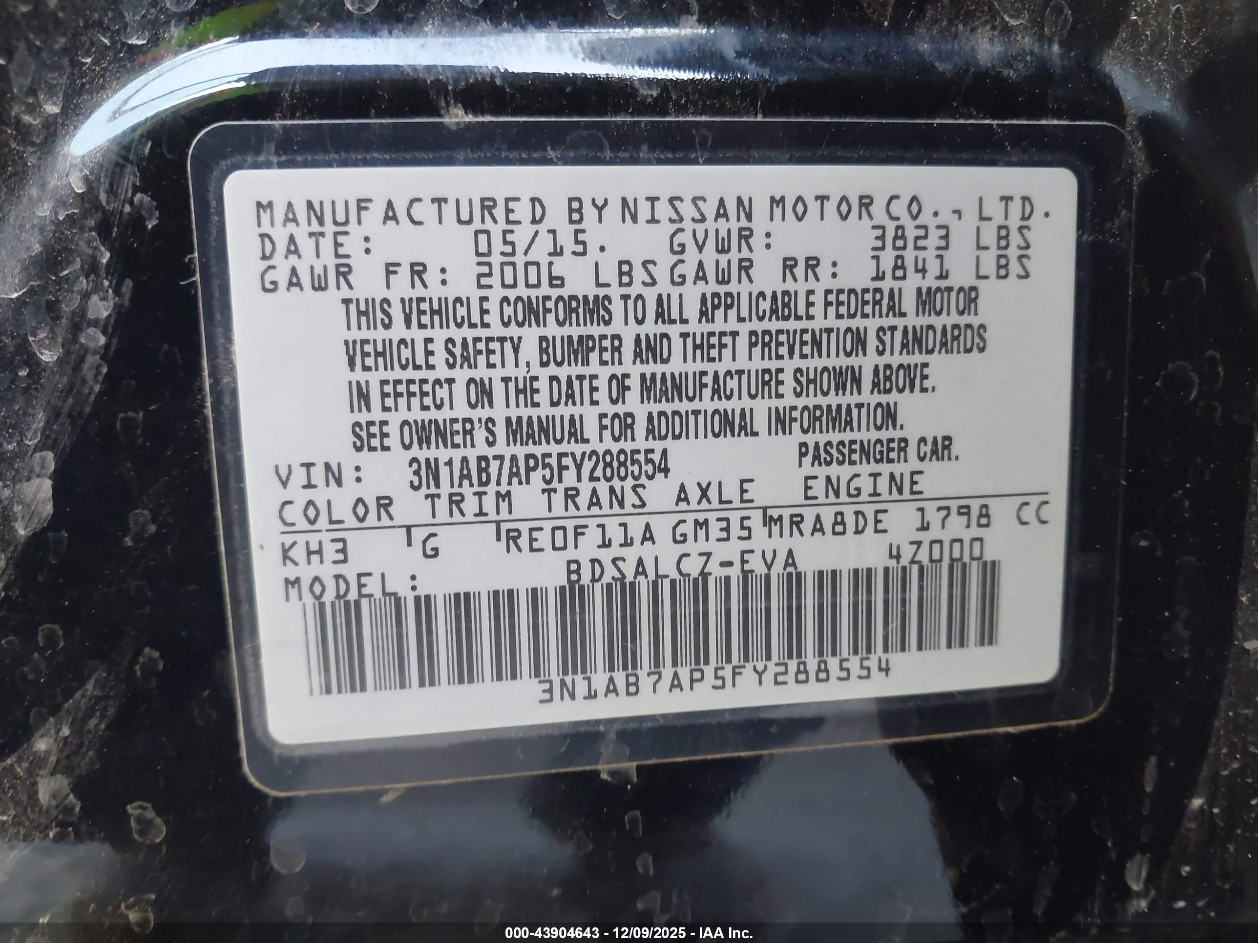 NISSAN SENTRA image 9