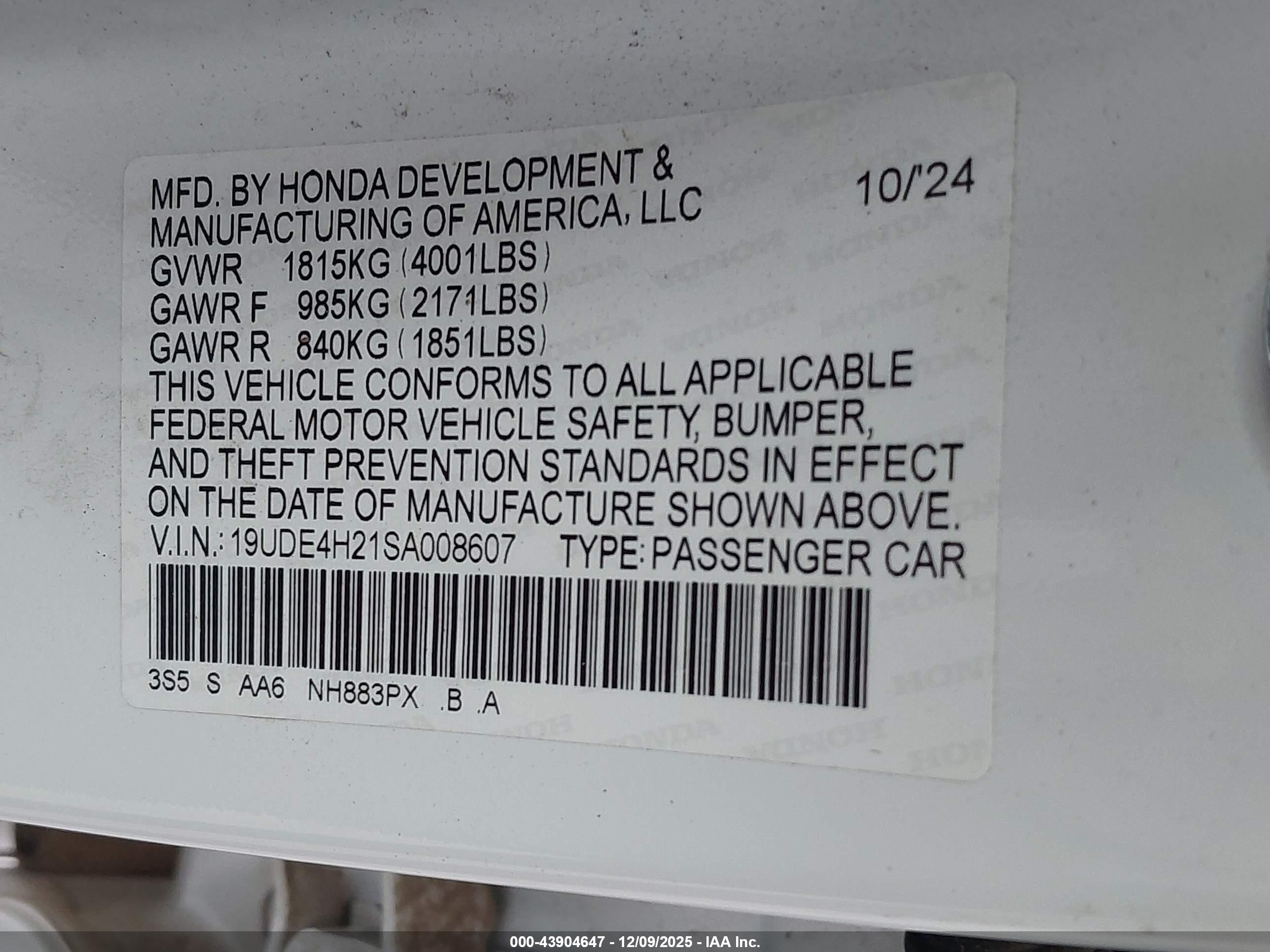 ACURA INTEGRA image 9