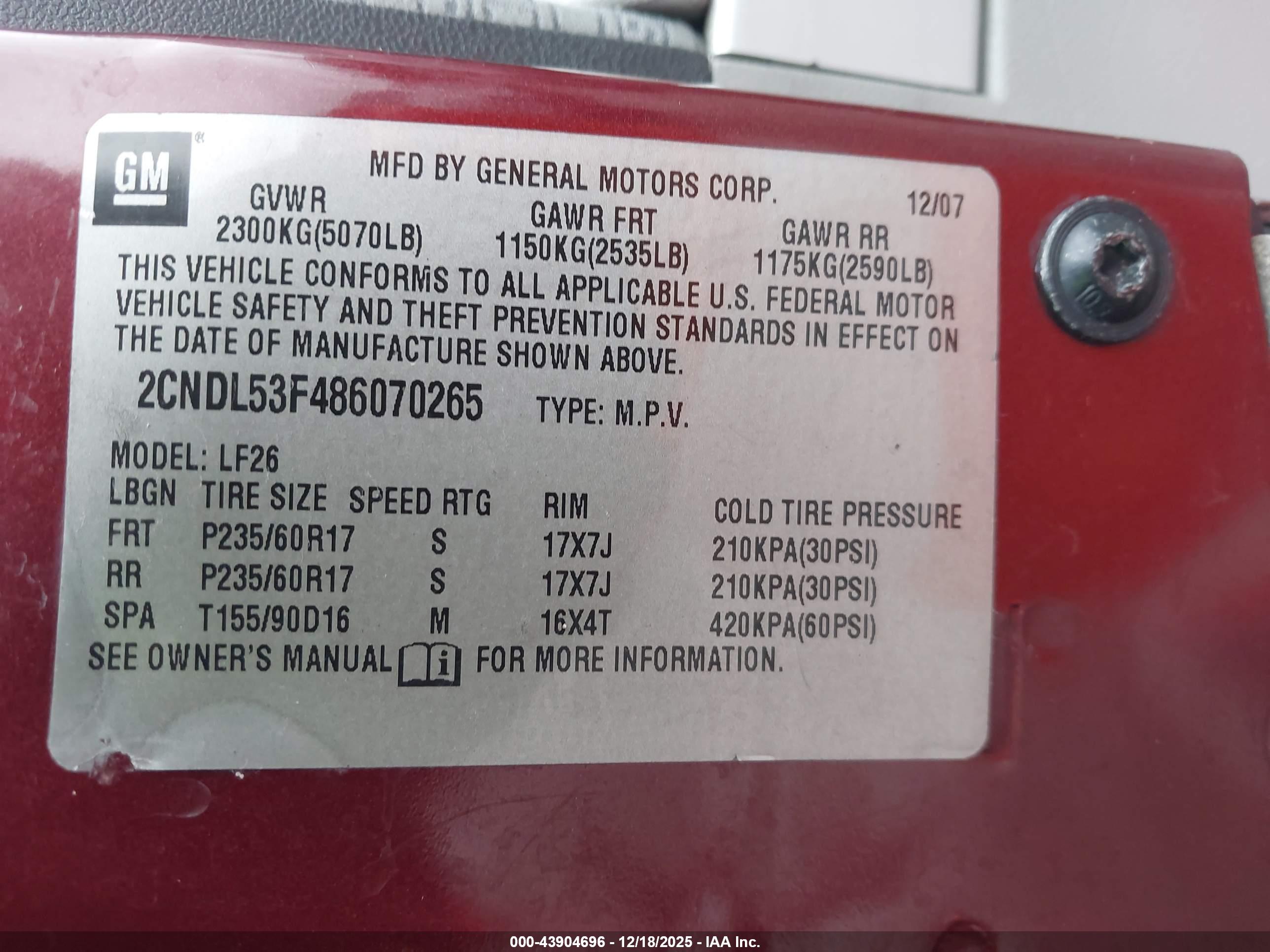 CHEVROLET EQUINOX image 9