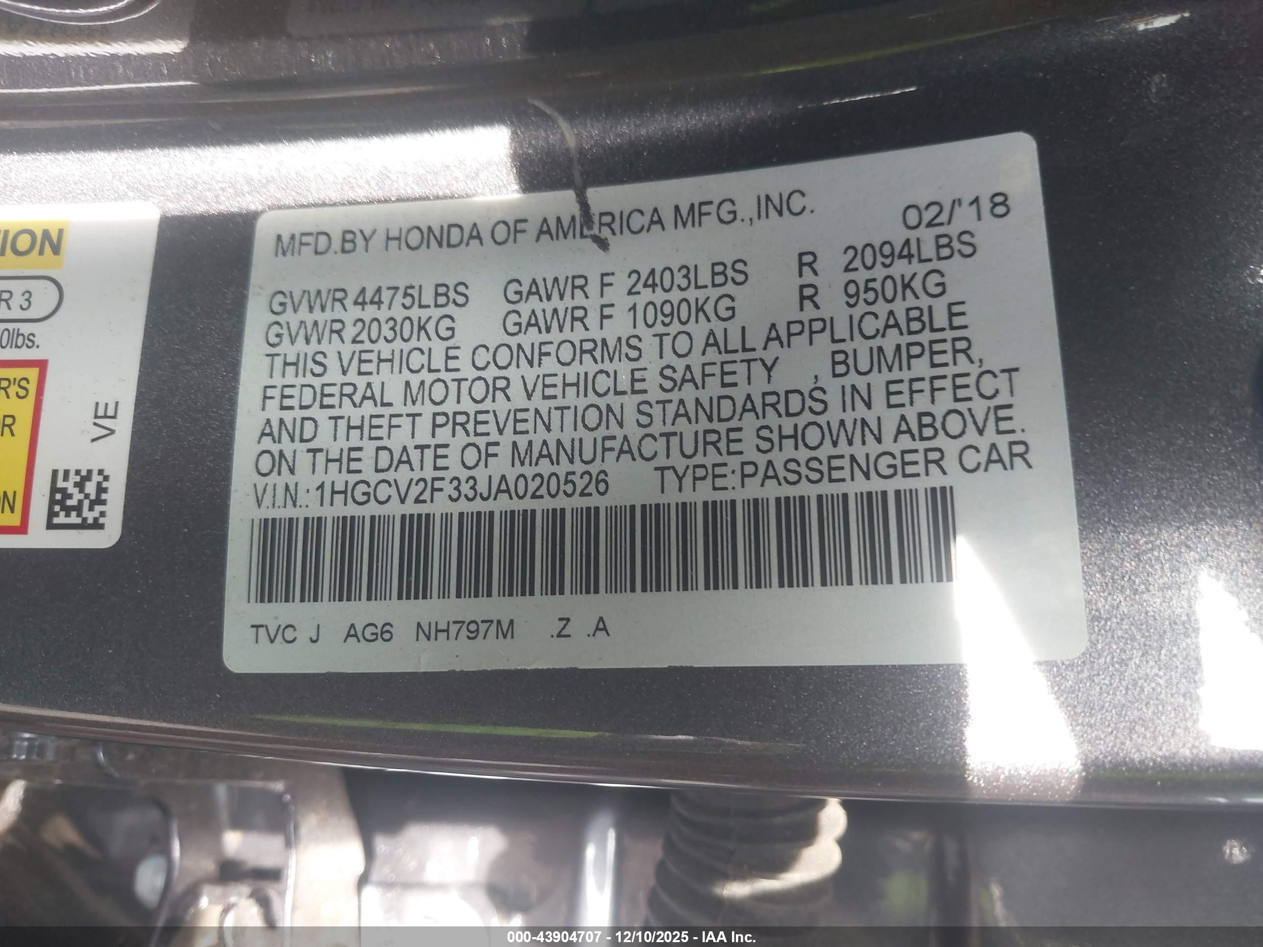 HONDA ACCORD image 9