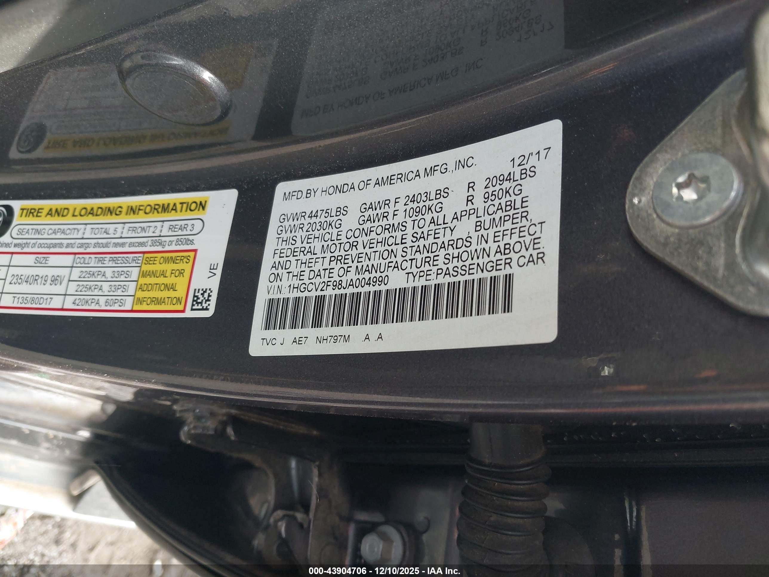 HONDA ACCORD image 9