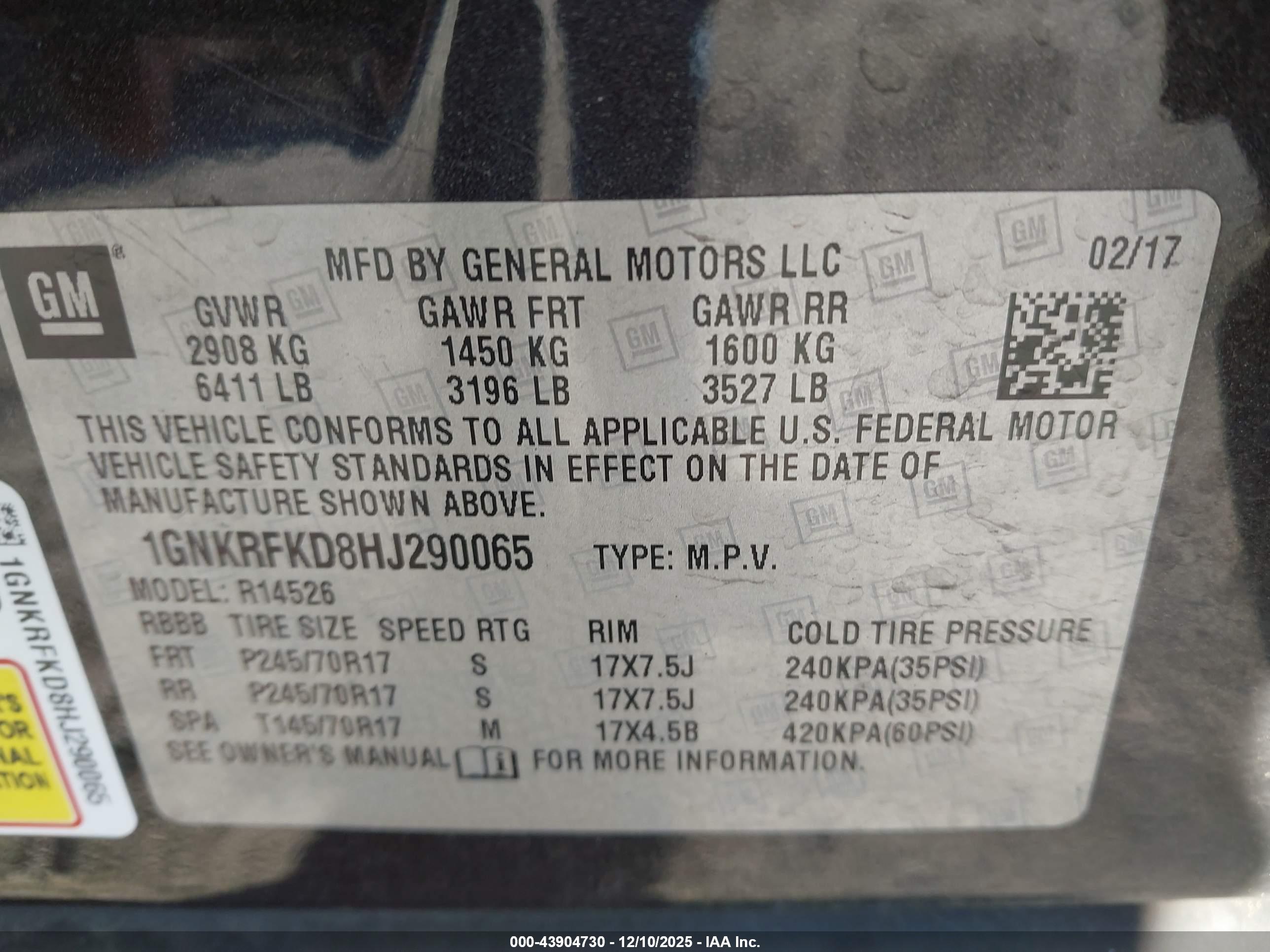 CHEVROLET TRAVERSE image 9