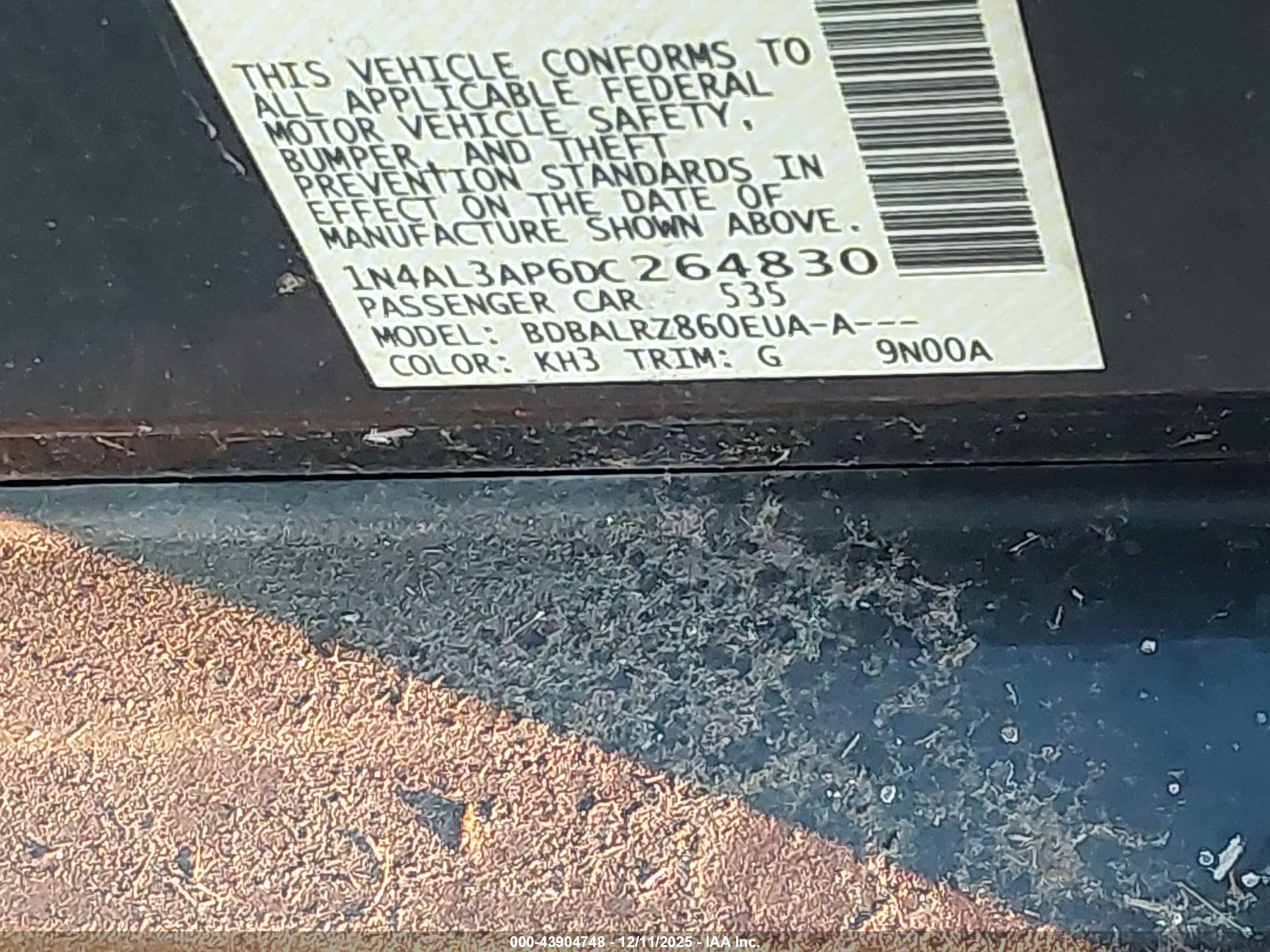 NISSAN ALTIMA image 9
