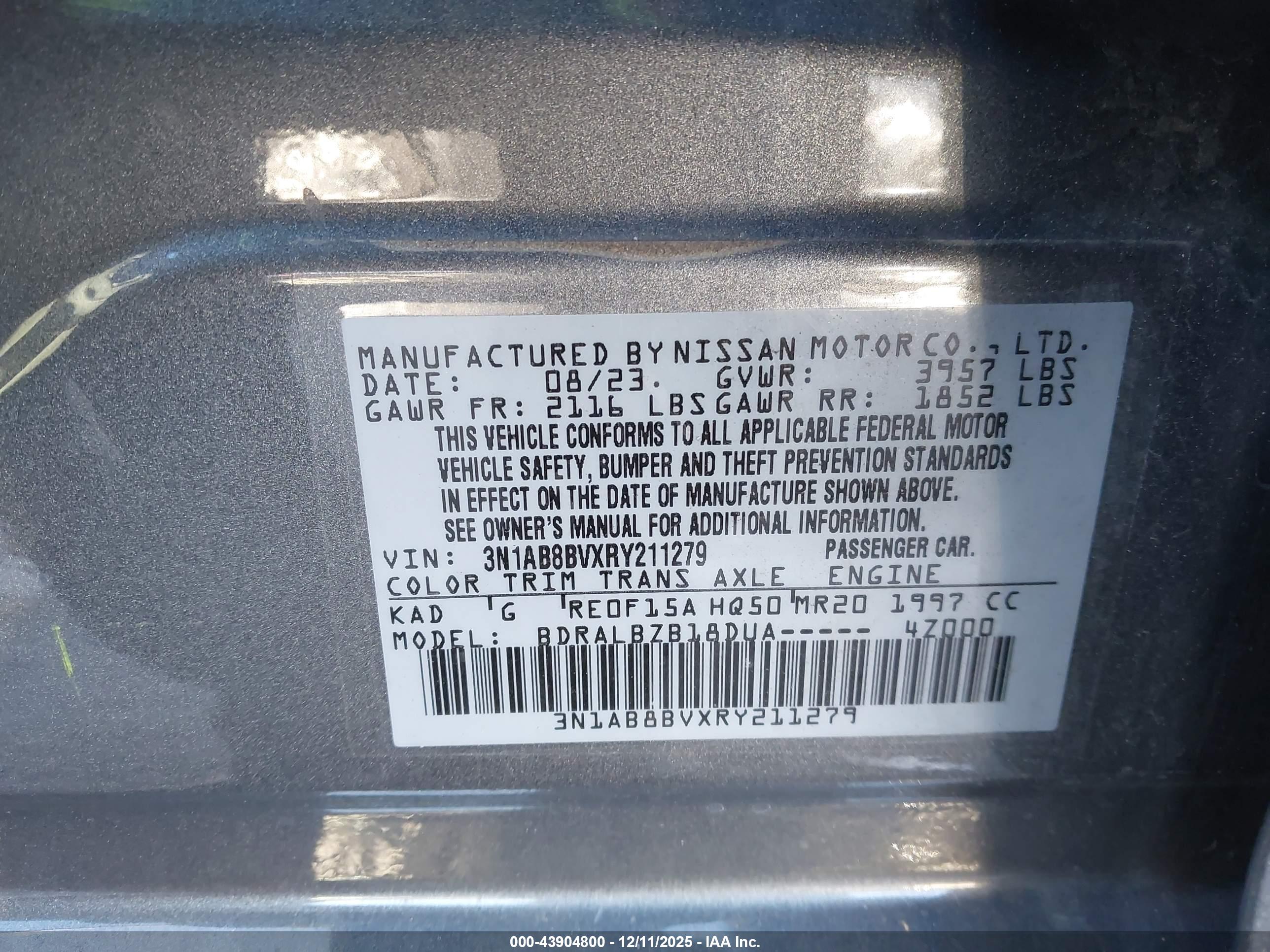 NISSAN SENTRA image 9