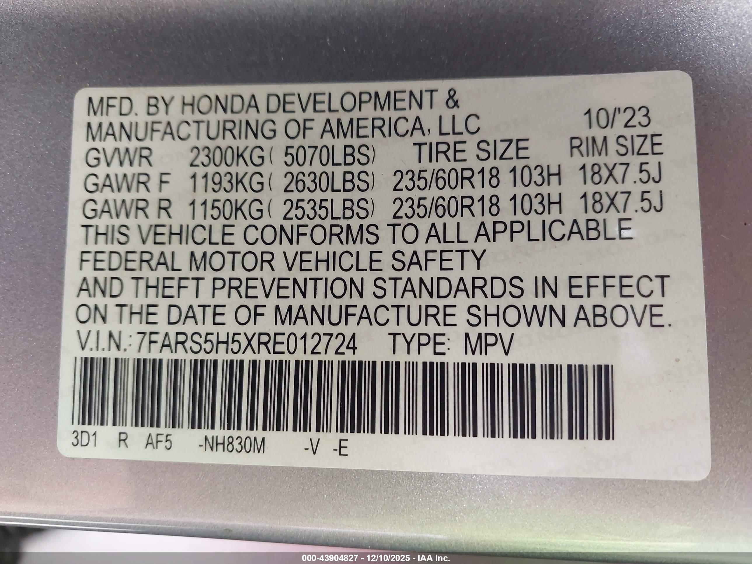 HONDA CR-V image 9