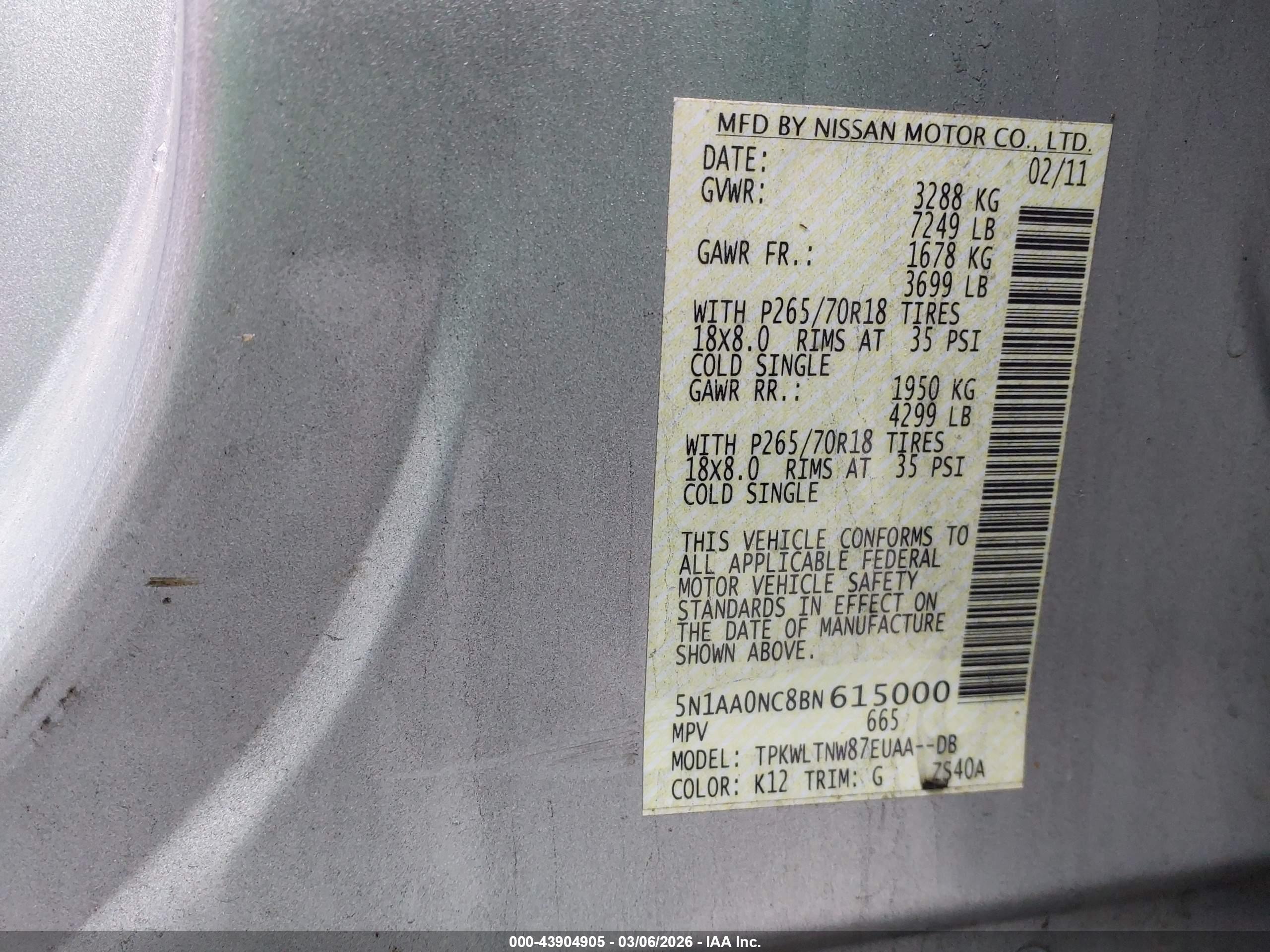 NISSAN ARMADA image 9