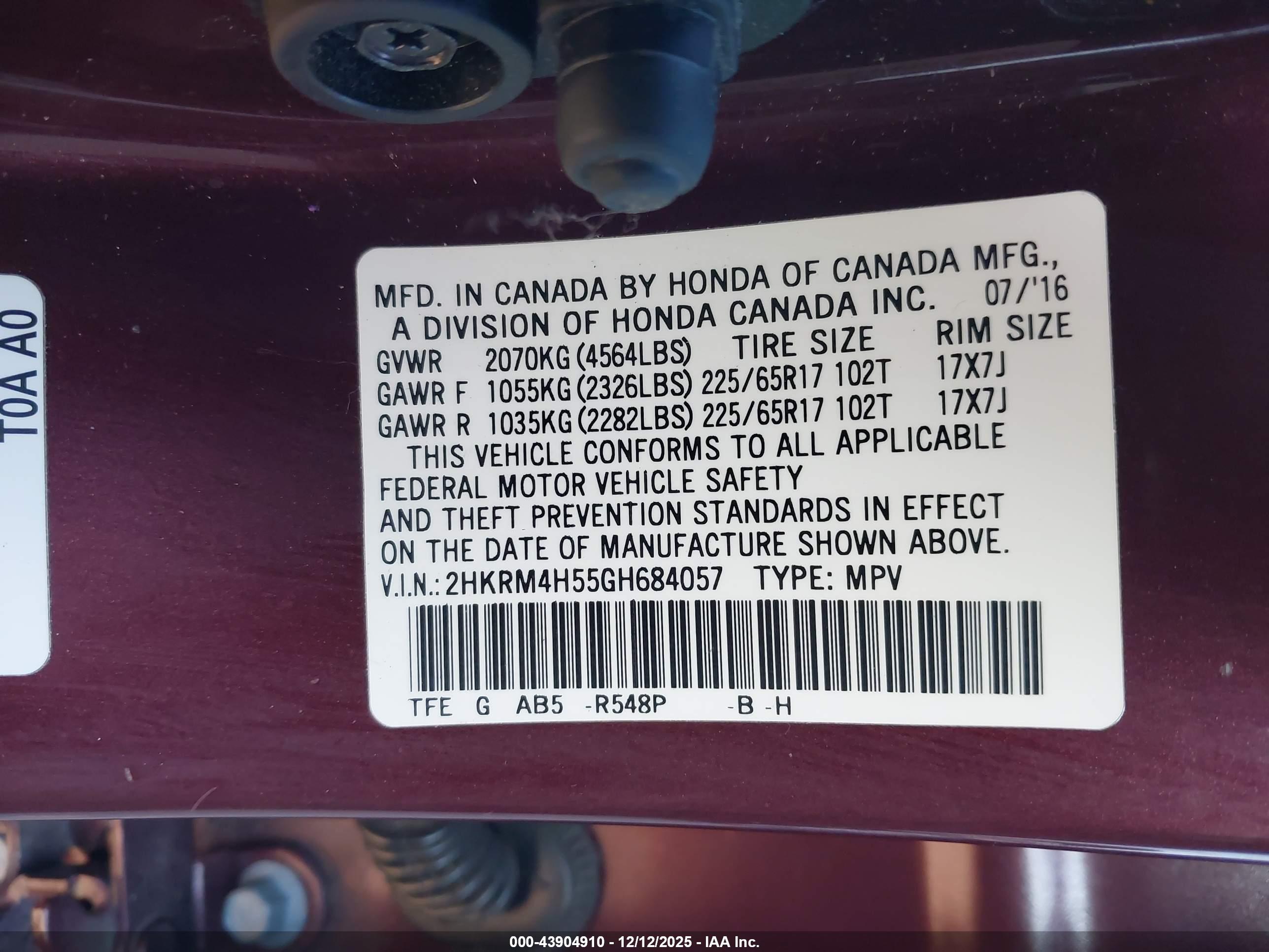 HONDA CR-V image 9