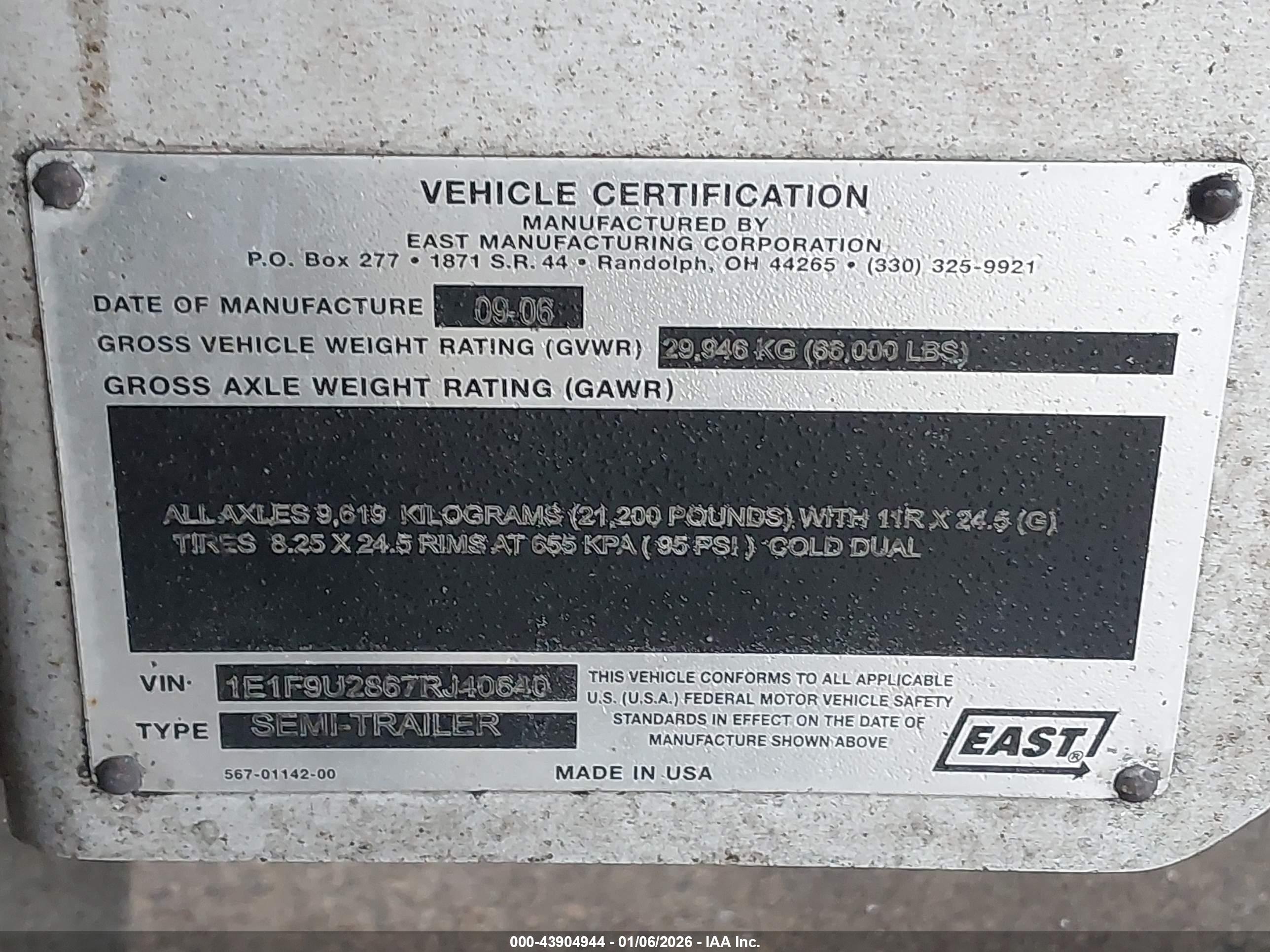 EAST MANUFACTURING image 9