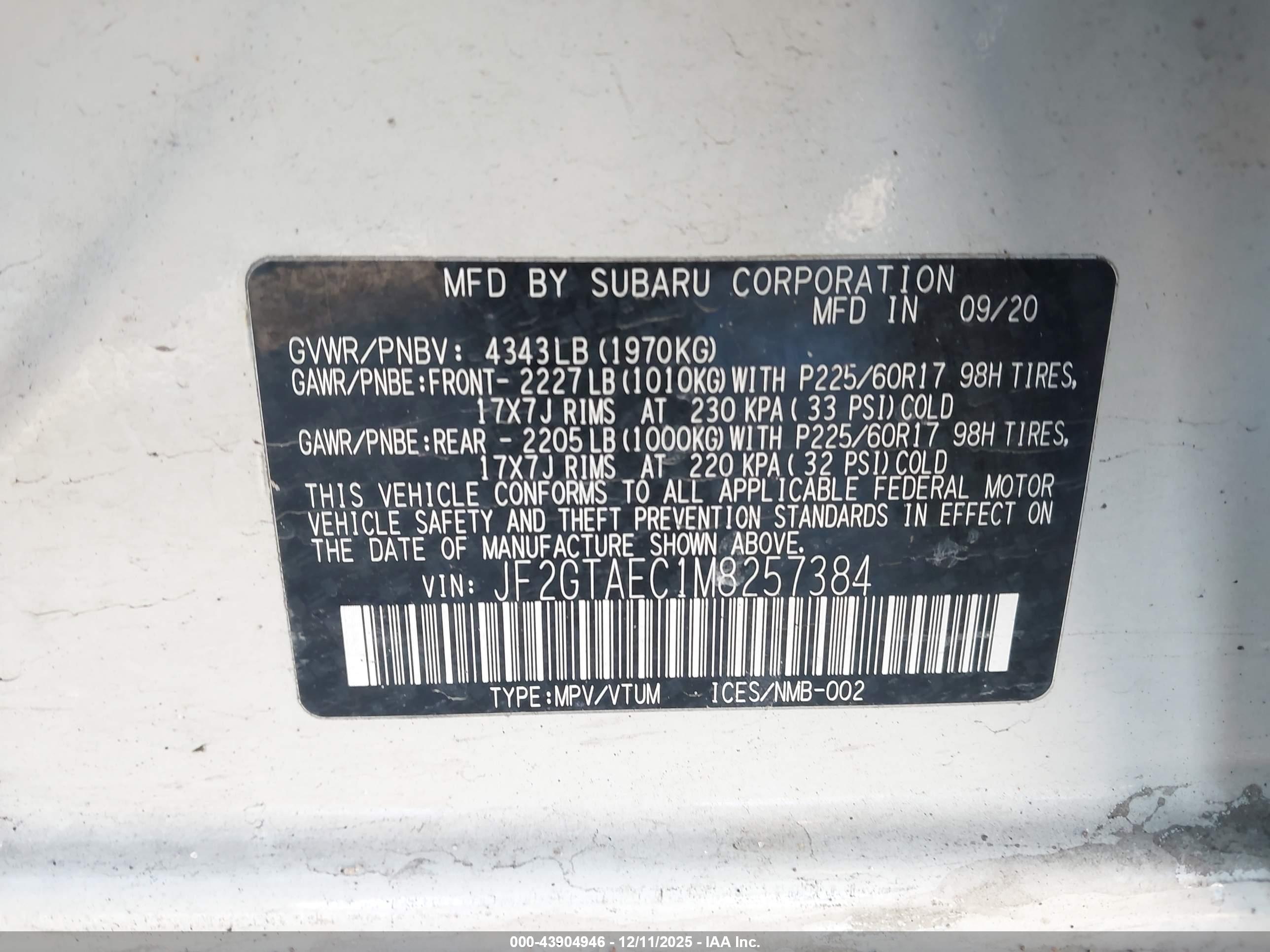 SUBARU CROSSTREK image 9