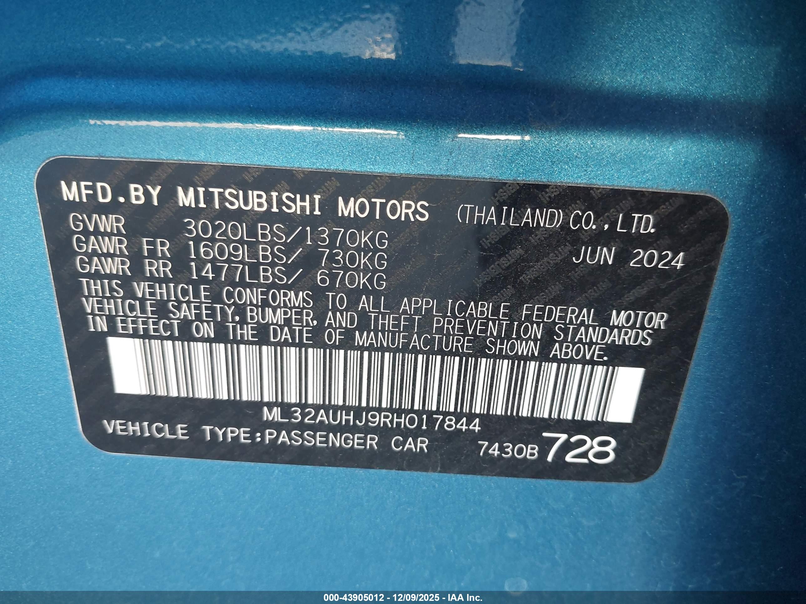MITSUBISHI MIRAGE image 9