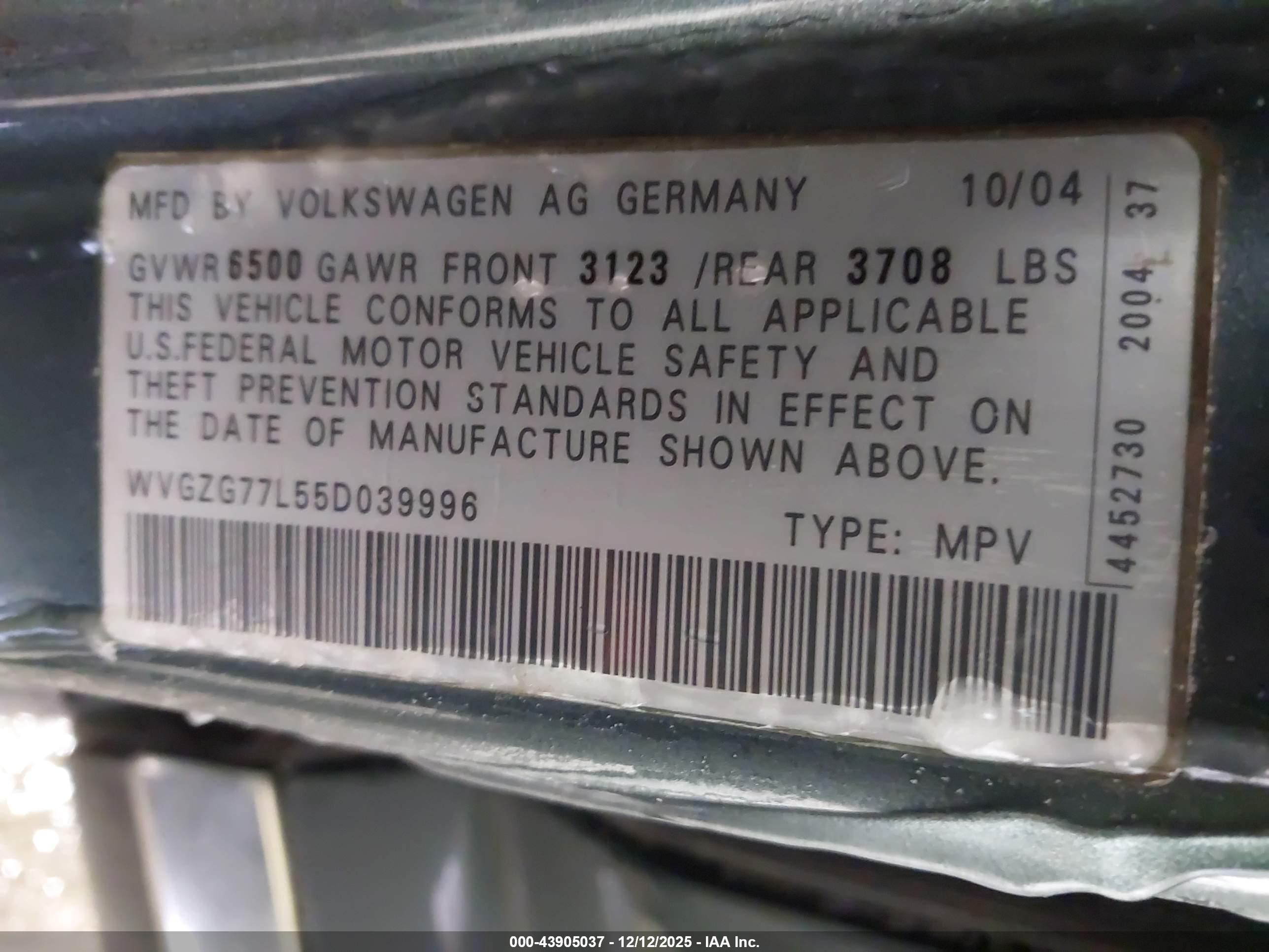 VOLKSWAGEN TOUAREG image 9