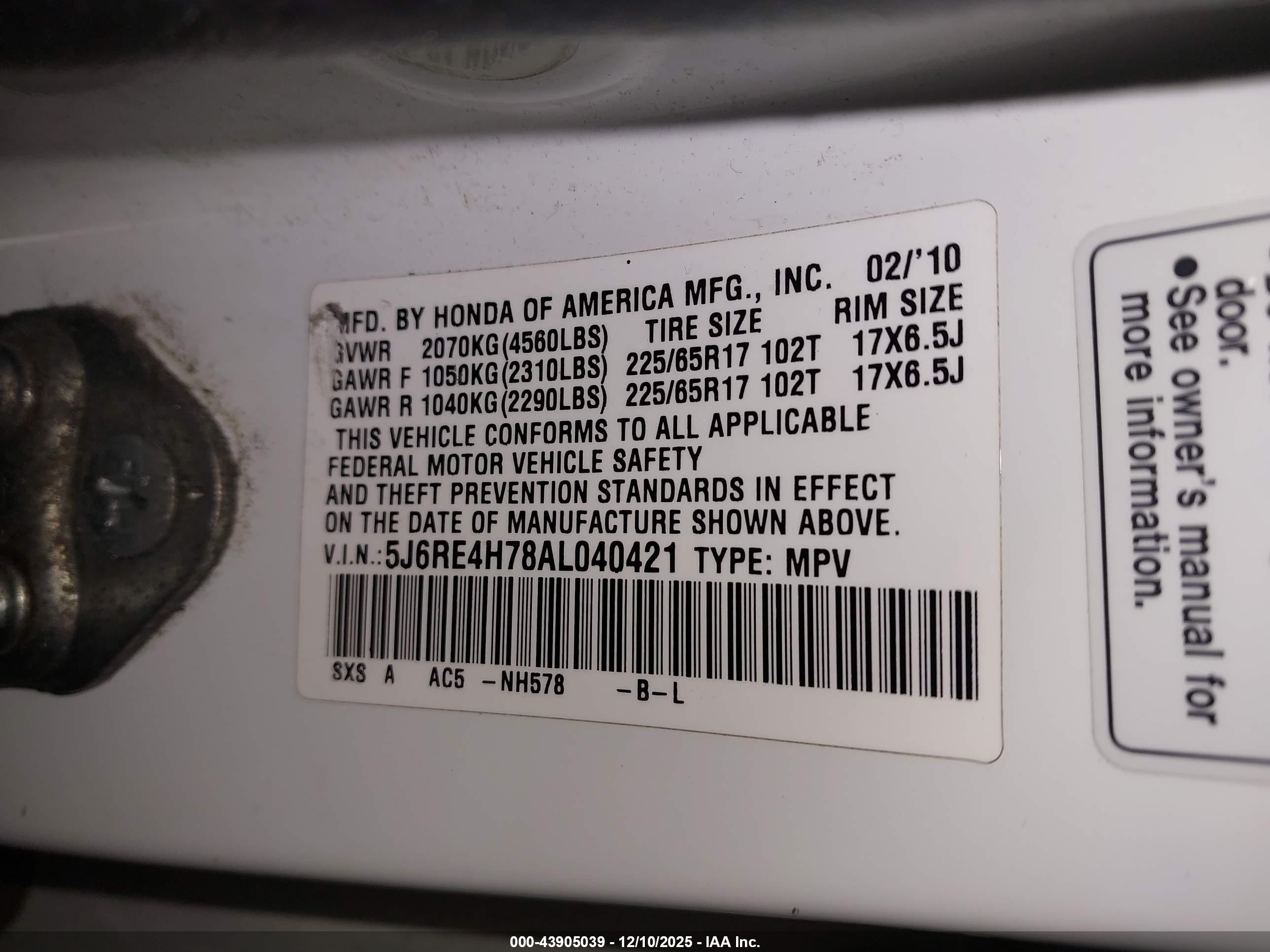 HONDA CR-V image 9