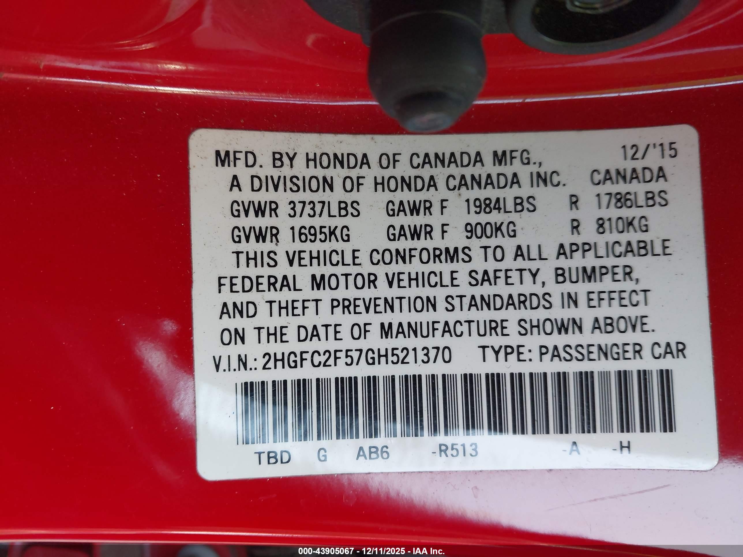 HONDA CIVIC image 9